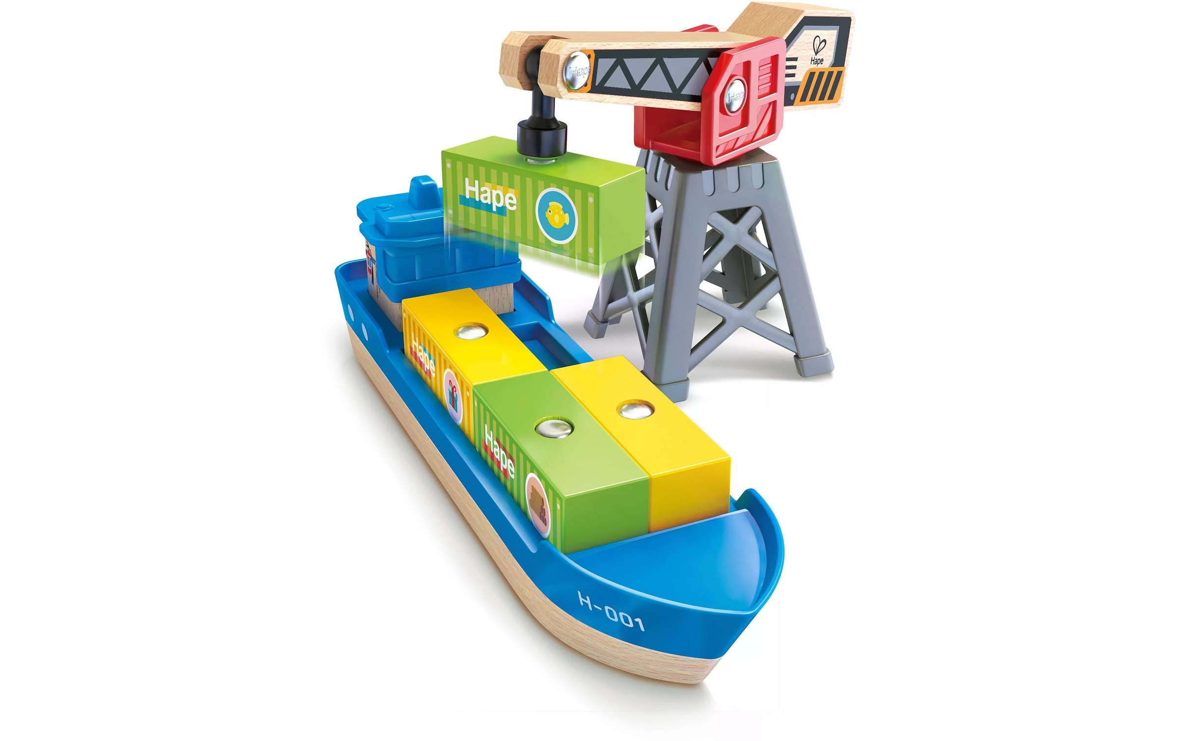 Hape Spielzeug-Kran »Ship + Crane«