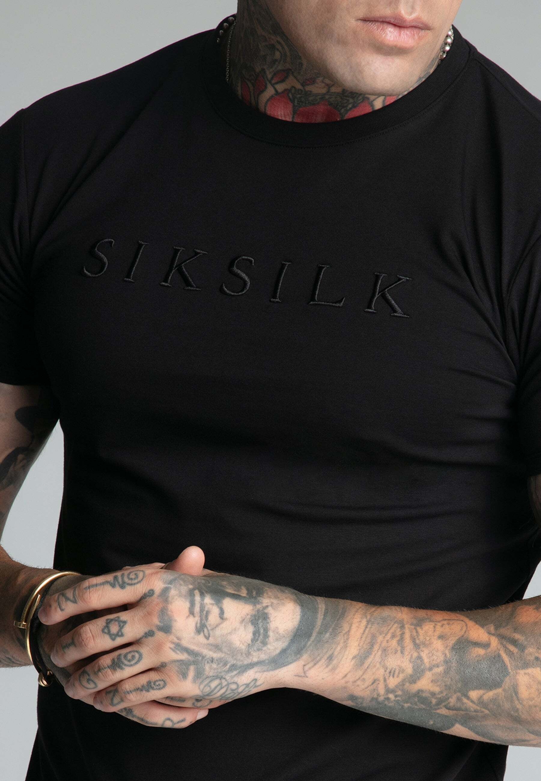 Siksilk T-Shirt »Siksilk T-Shirt Muscle Fit T-Shirt«