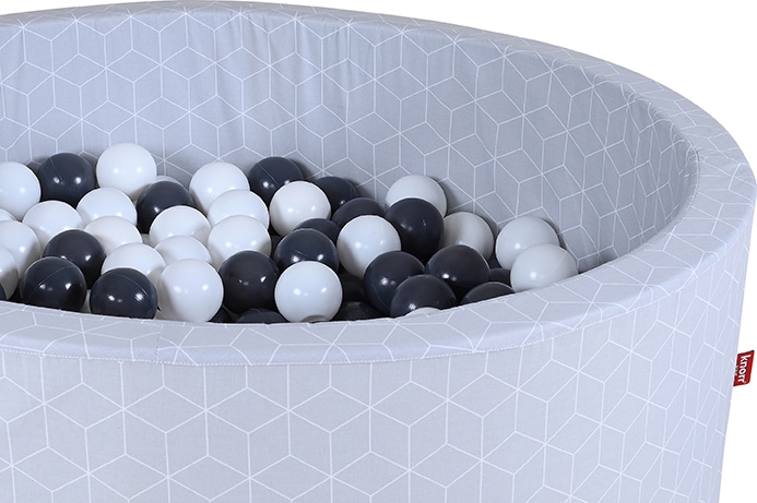 Knorrtoys® Bällebad »Soft, Cube Grey«, mit 300 Bällen Grey/creme; Made in Europe