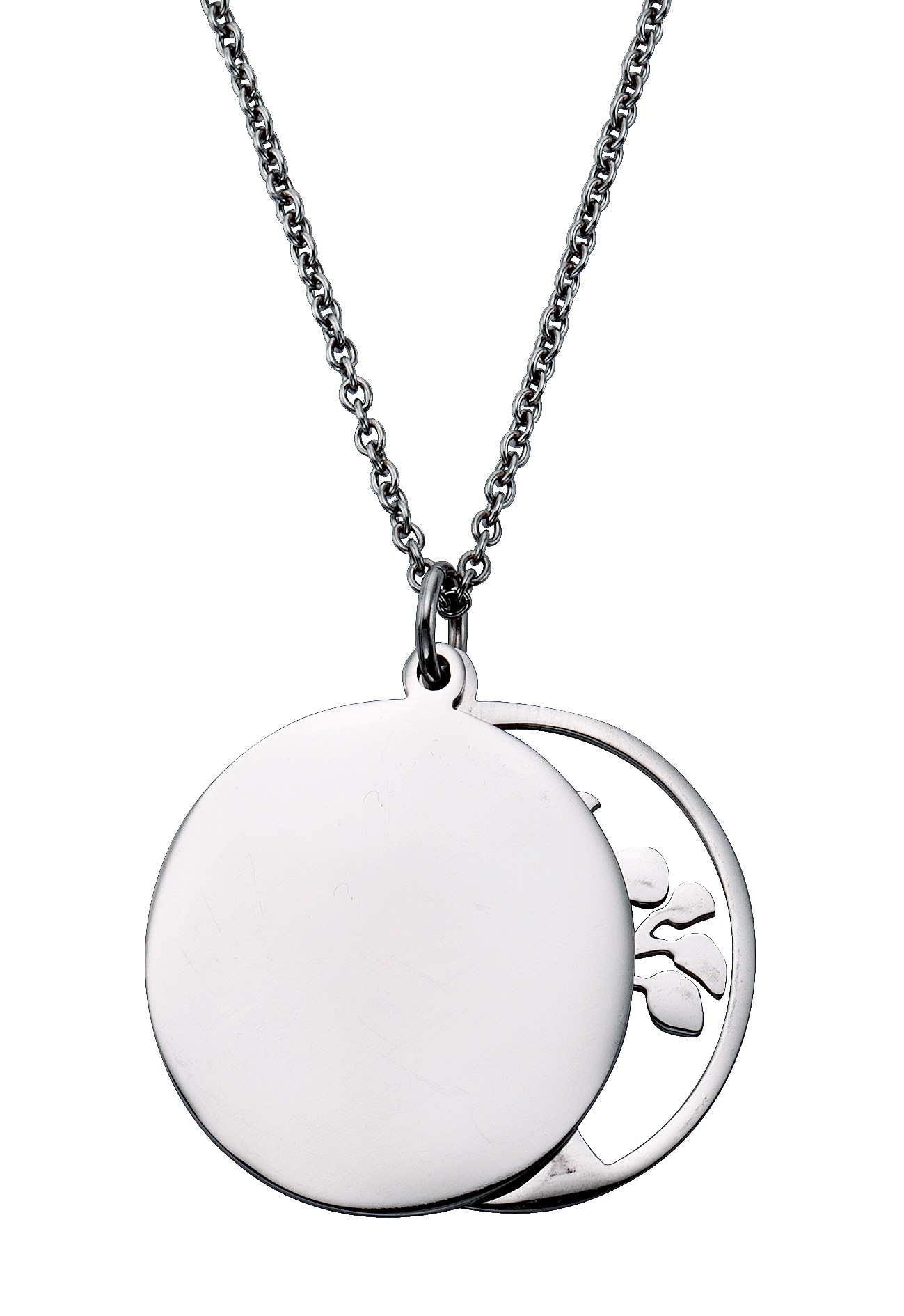 Firetti Kette mit Anhänger "Schmuck Geschenk Halskette Lebensbaum, Flachpanzerkette"