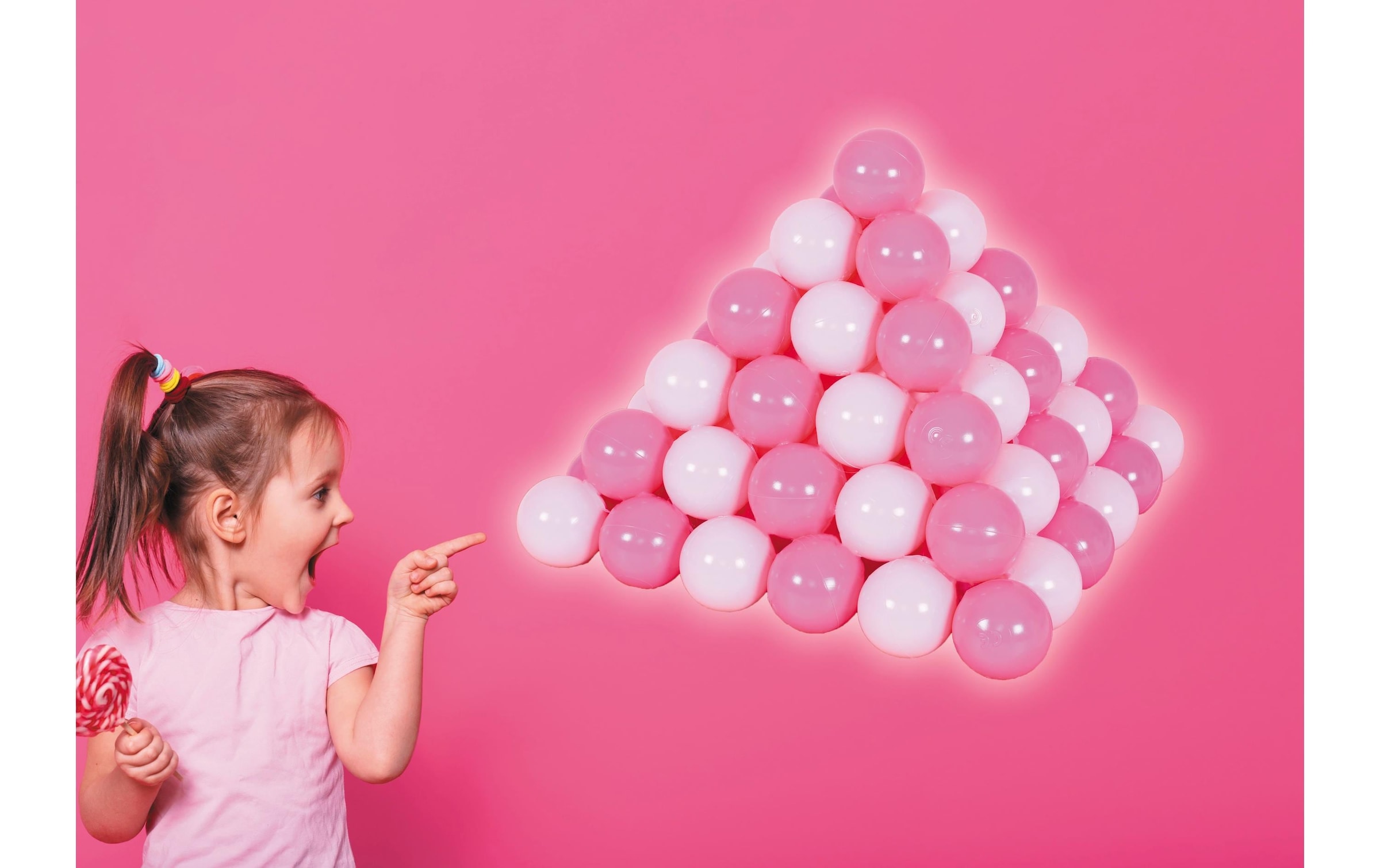 Knorrtoys® Bällebad »Ø6 cm - 100 balls/soft pink«