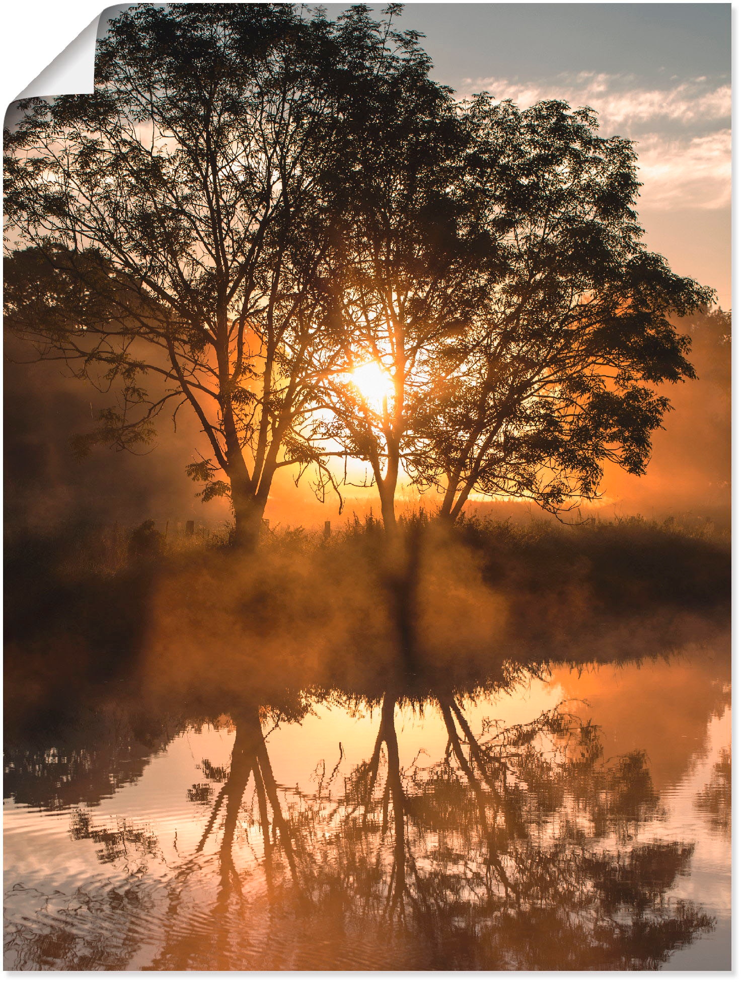 Artland Wandbild »Früh morgens, wenn der Tag erwacht«, Gewässer, (1 St.),  als Alubild, Leinwandbild, Wandaufkleber oder Poster in versch. Grössen  online kaufen | Jelmoli-Versand