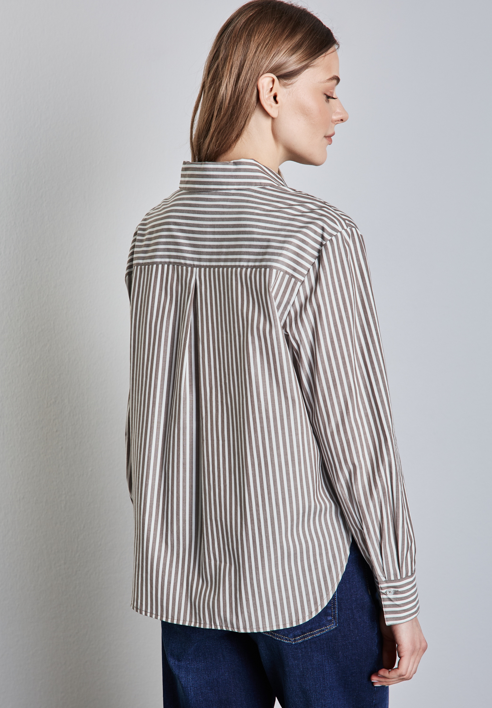 STREET ONE Hemdbluse, mit Streifenmuster