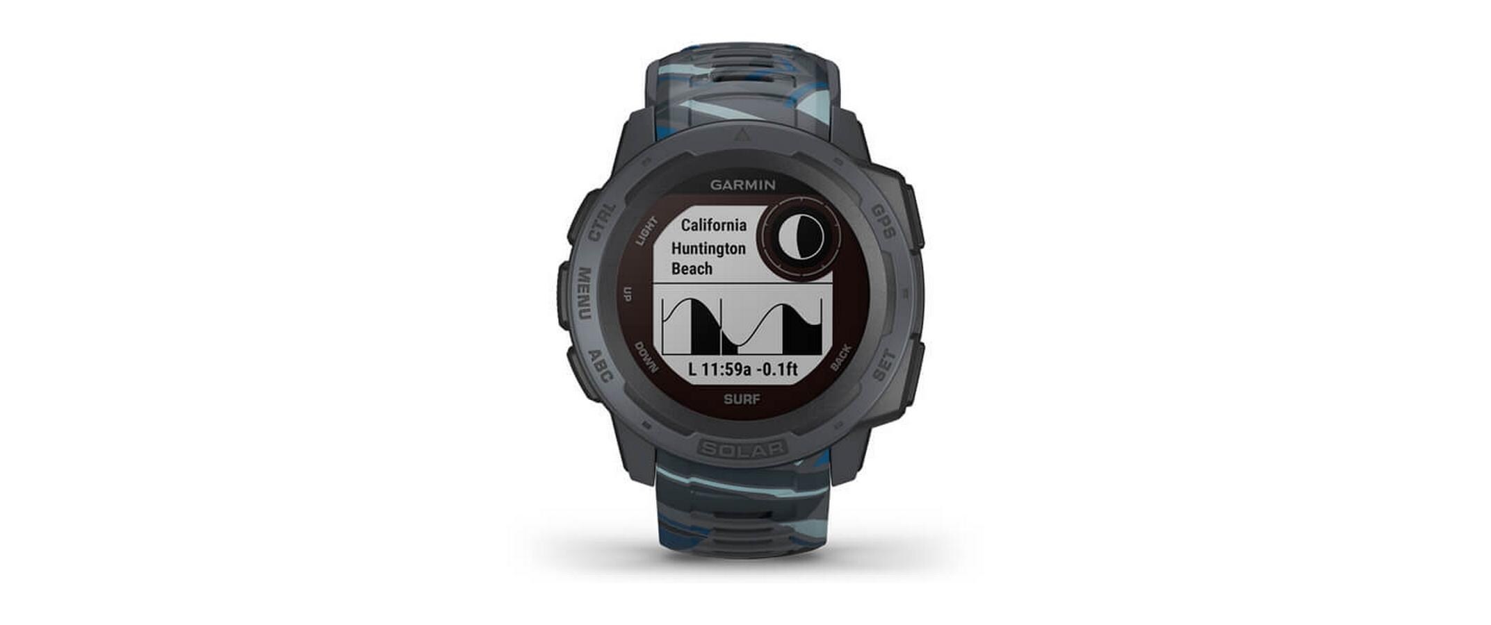 Garmin Smartwatch »GARMIN GPS-Sportuhr Instinct Solar«, (2,2 cm / 0,9 Zoll), Android Wear,)
