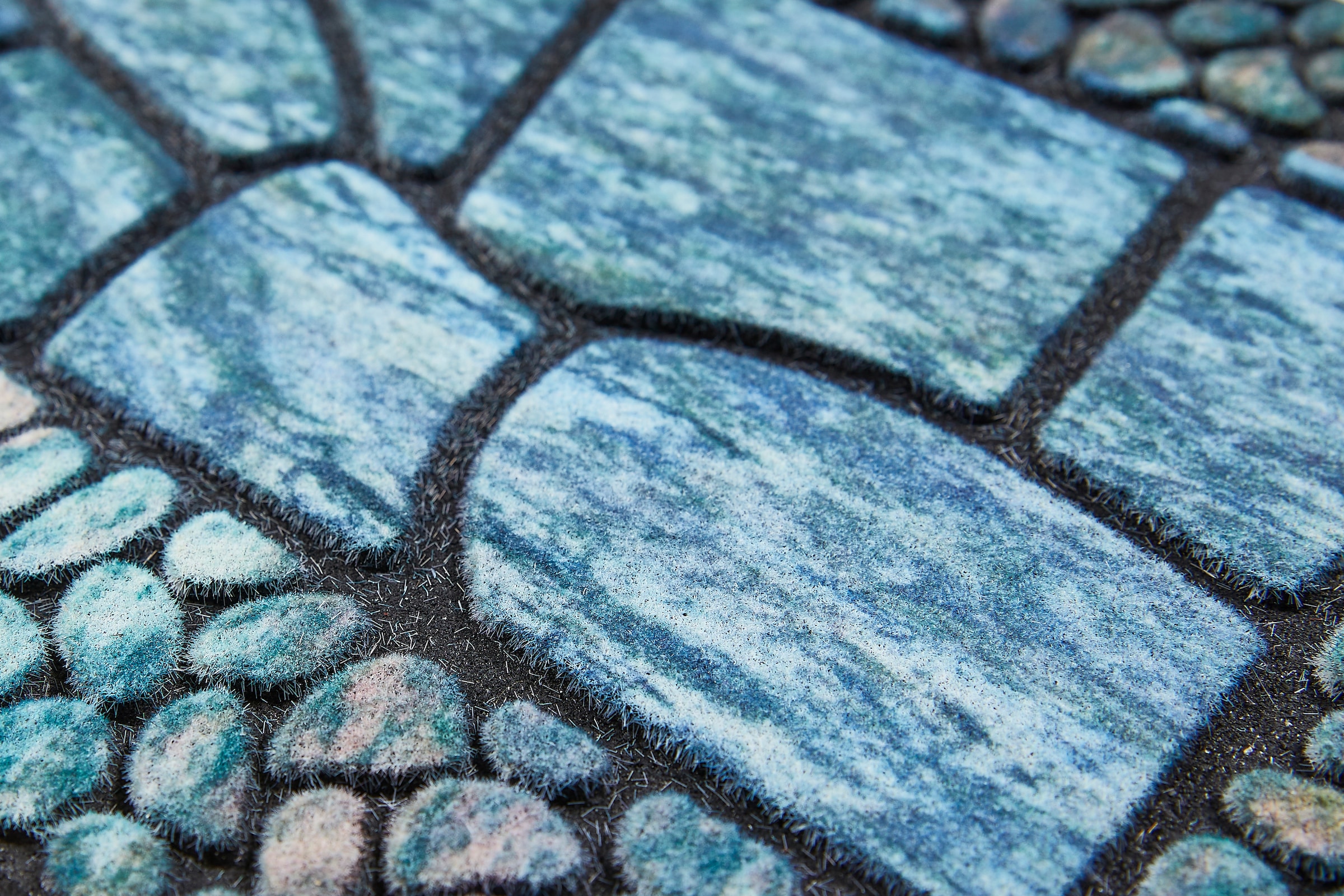 Andiamo Stufenmatte »Outdoor, 2er Set«, rechteckig, 6 mm Höhe, Outdoor-Stufenmatten, Stein Motiv, Gartenbereich, Aussenbereich