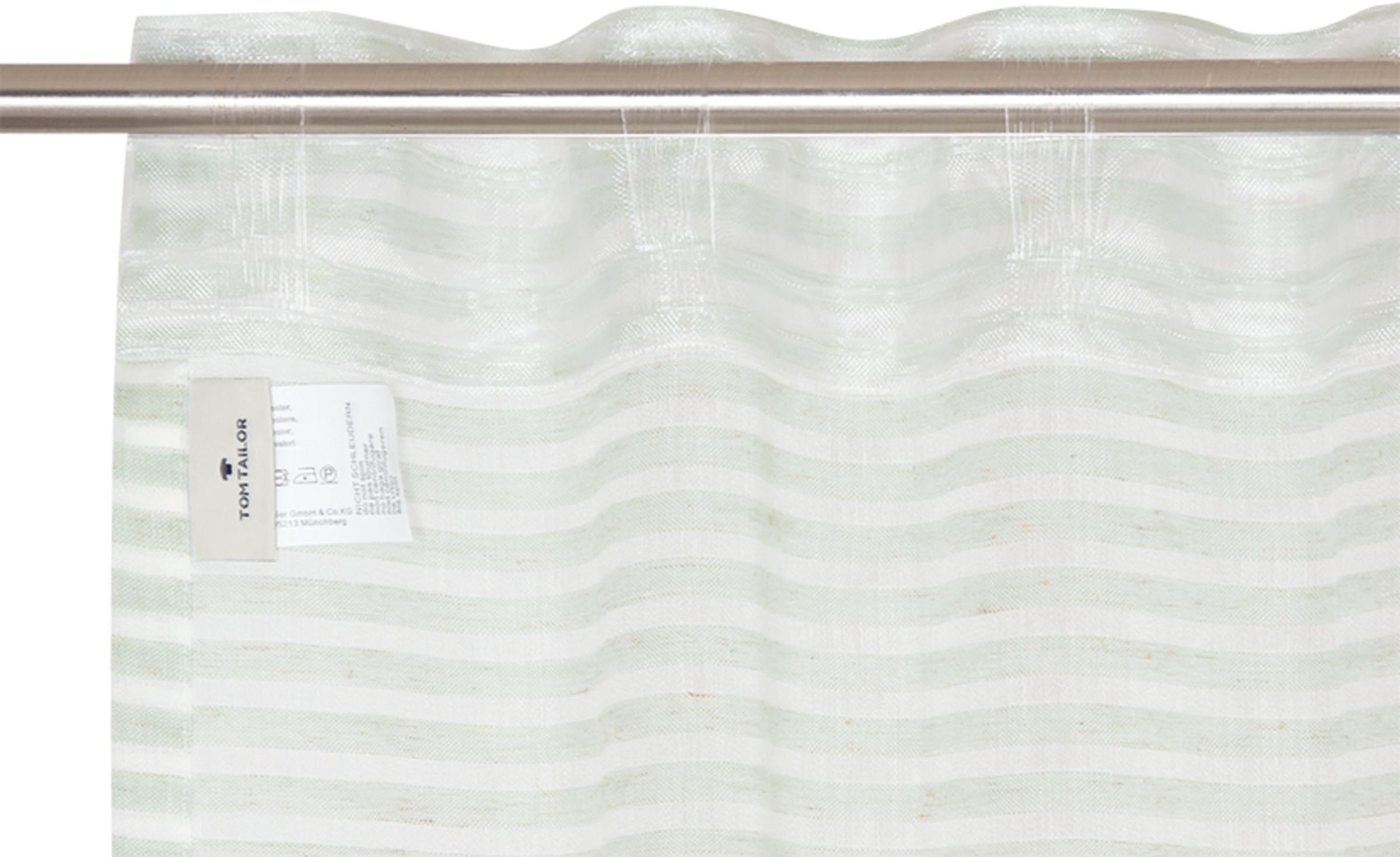 TOM TAILOR HOME Vorhang »Natural Stripe«, (1 St.), transparent