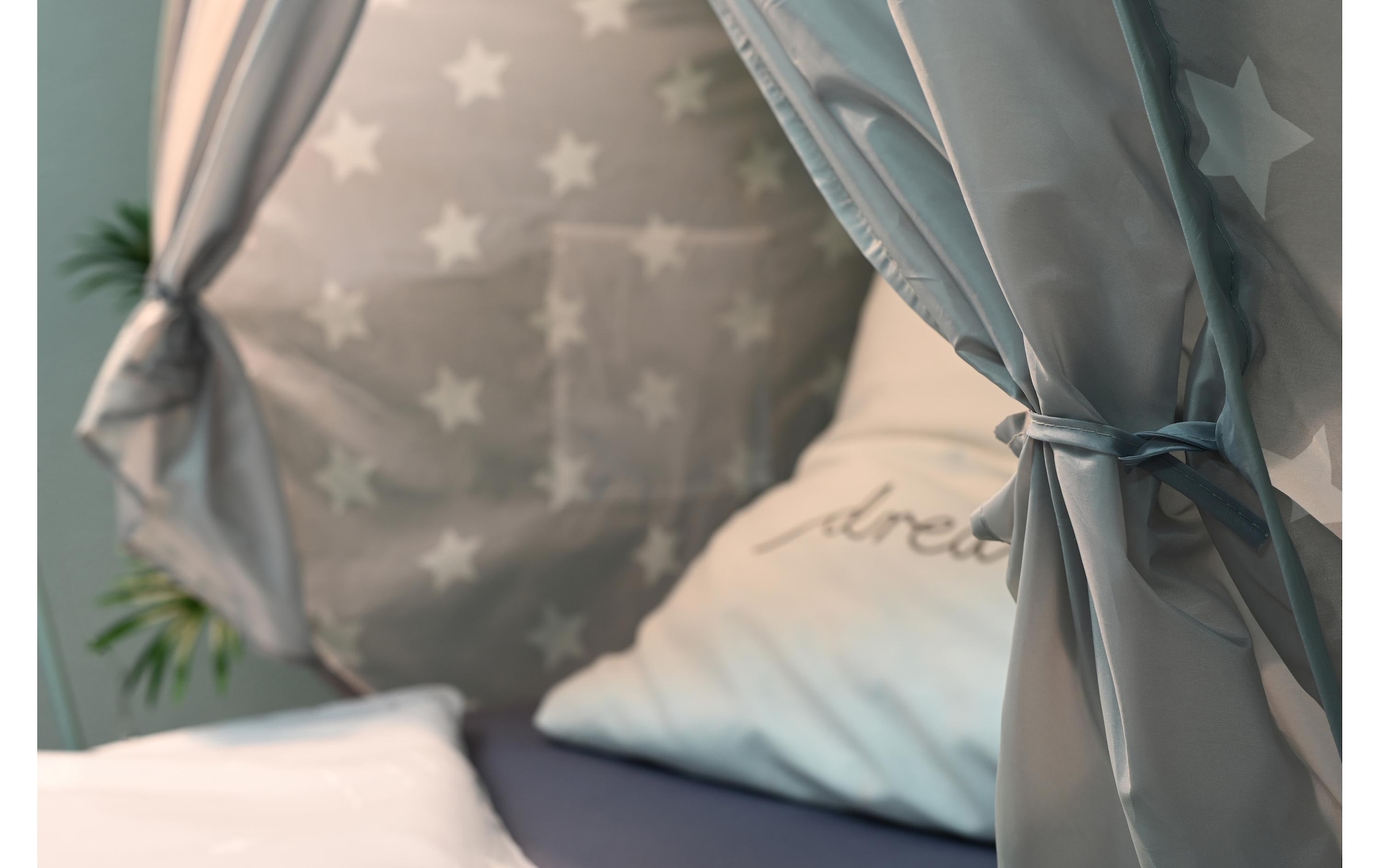 Knorrtoys® Betthimmel »Grey white stars«