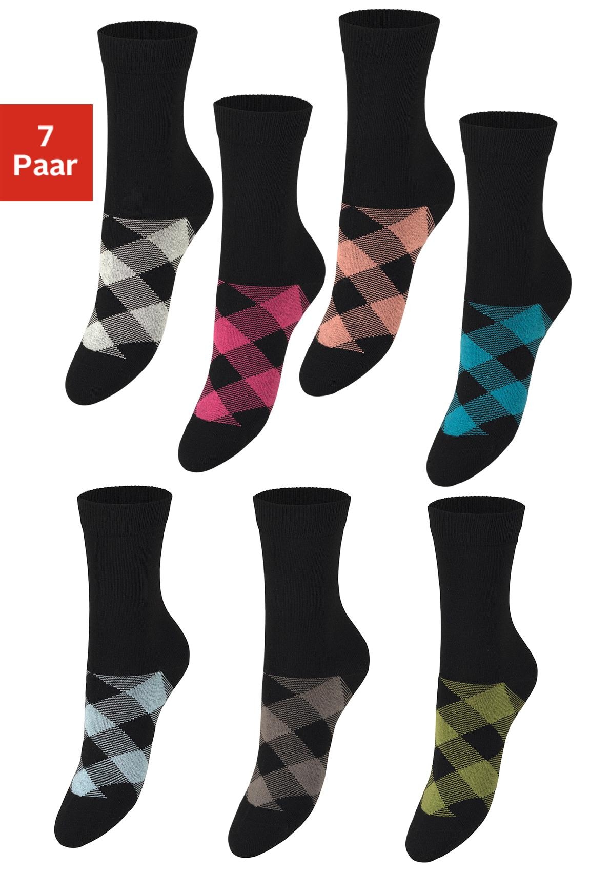 H.I.S Socken, (7 Paar), in angesagtem Rhombenmuster online kaufen bei  Jelmoli-Versand Schweiz