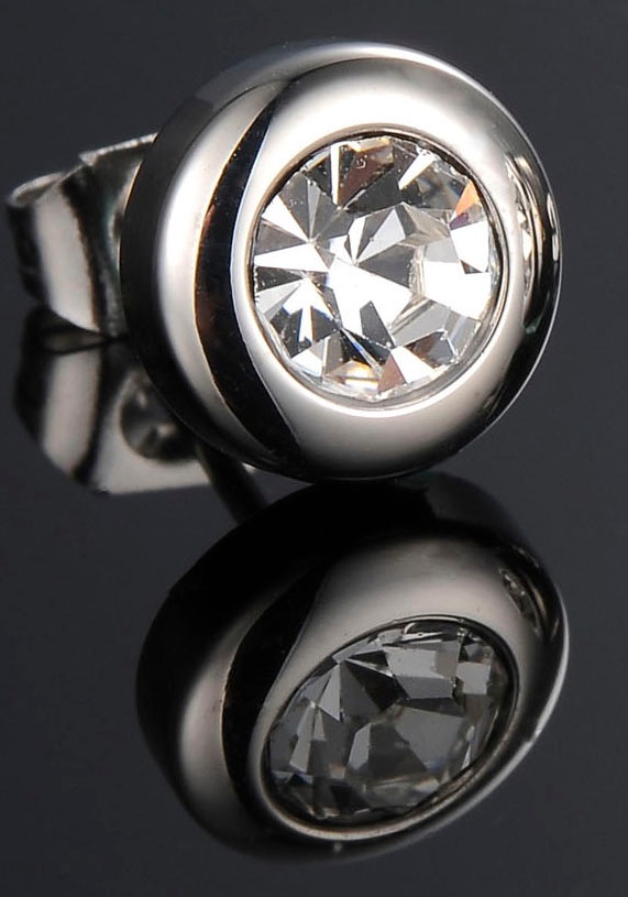 Firetti Single-Ohrstecker "Schmuck Geschenk Ohrschmuck einzeln Glamour" mit Zirkonia (synth.)