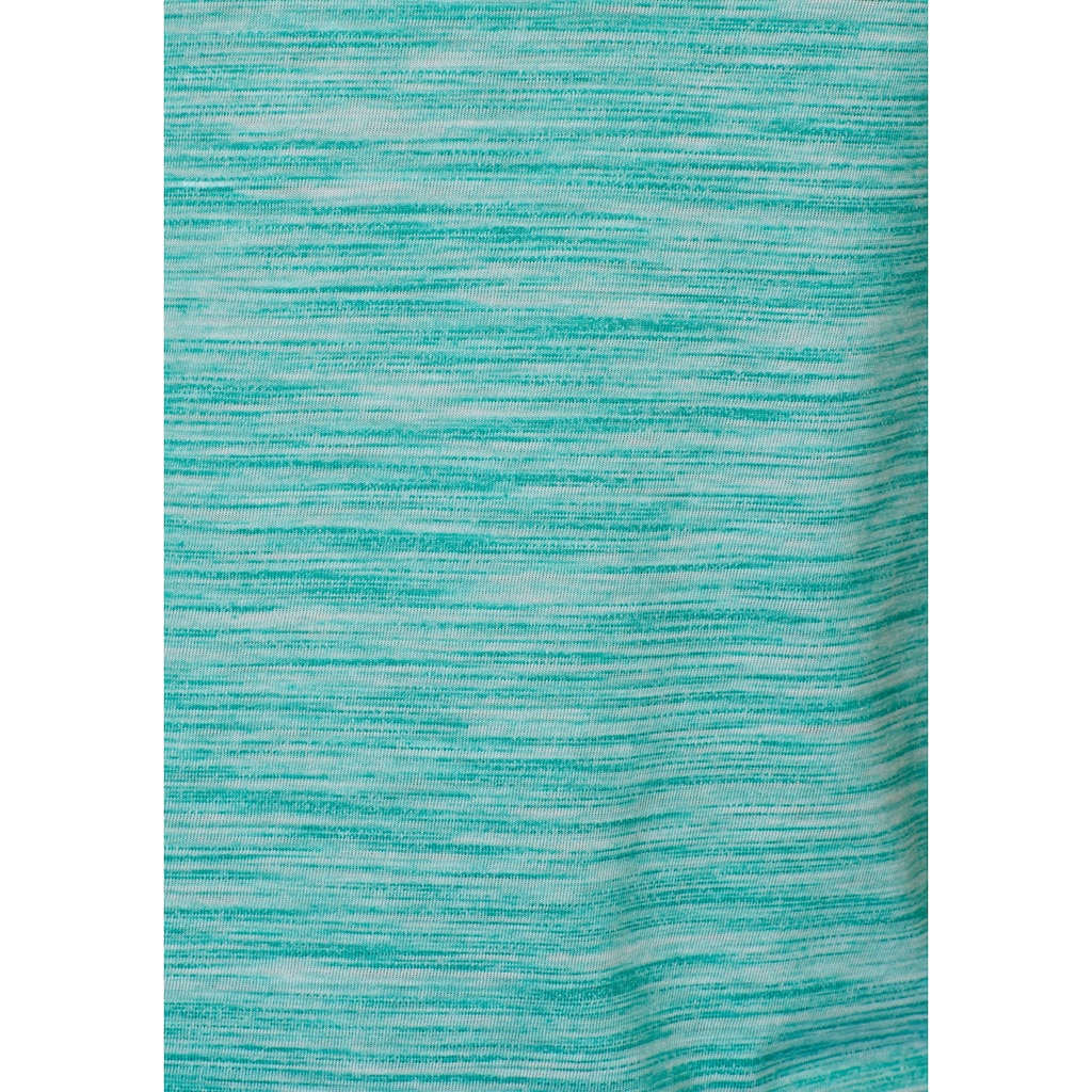 Beachtime T-Shirt, (2er-Pack), mit farbigem Struktureffekt