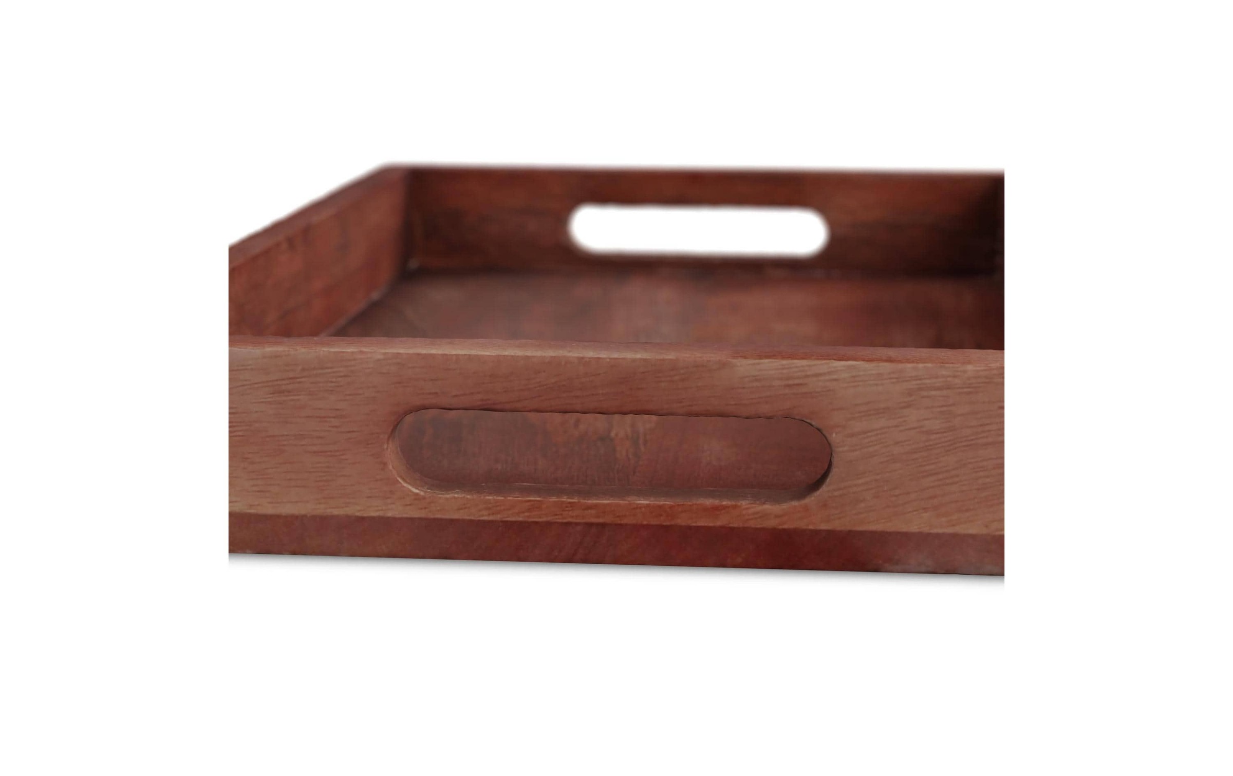 relaxdays Tablett »Mangoholz 26 x 36 cm«