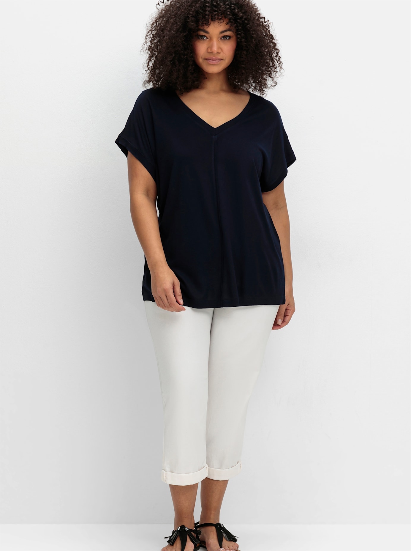 Sheego T-Shirt »T-Shirt«, (1 tlg.)