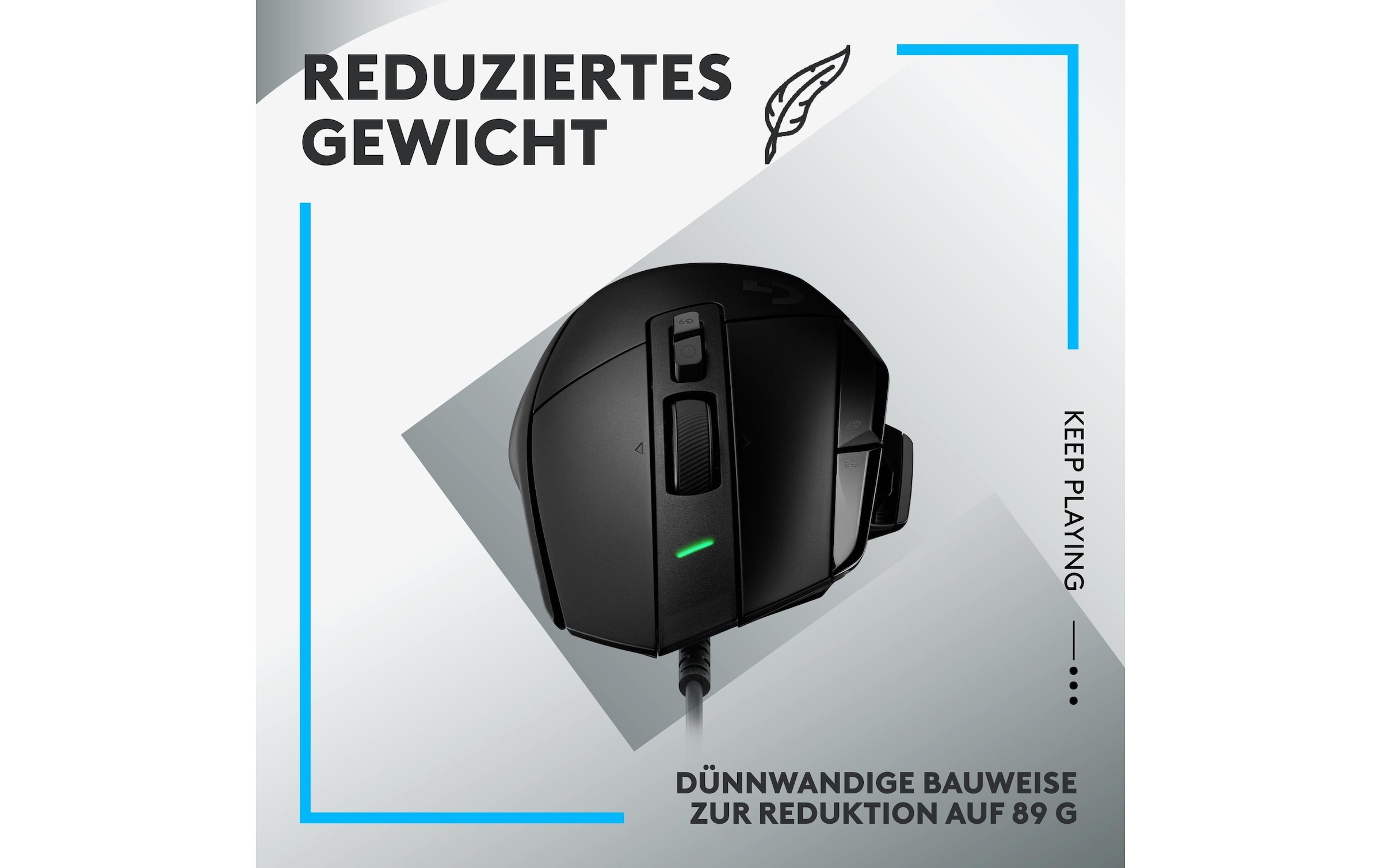 Logitech Gaming-Maus »G502 X Schwarz«, kabelgebunden