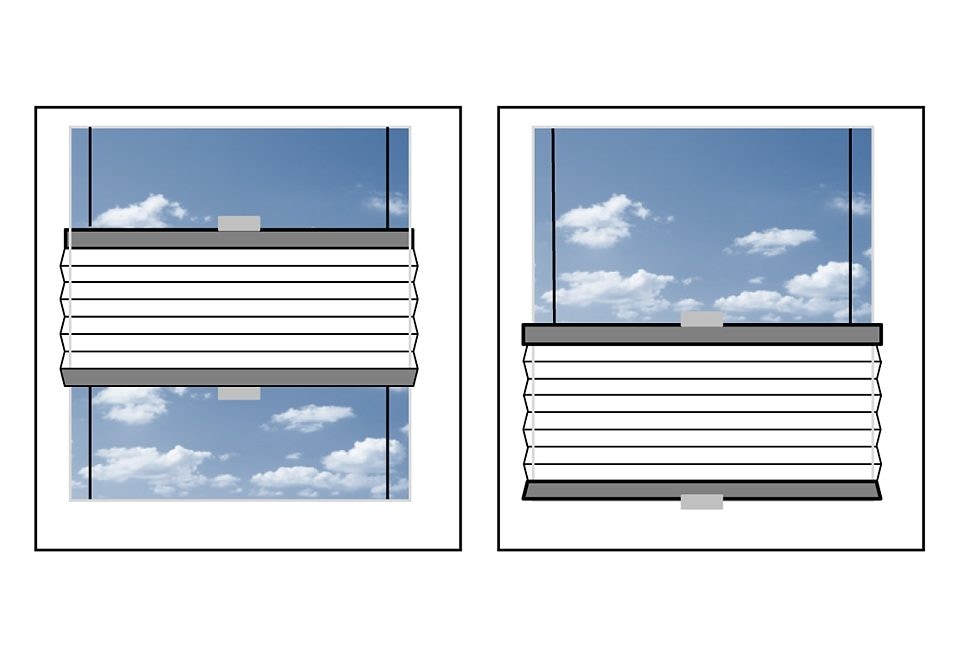 Liedeco Dachfensterplissee »Universal Dachfenster-Plissee«, verdunkelnd, energiesparend, ohne Bohren, verspannt, Fixmass