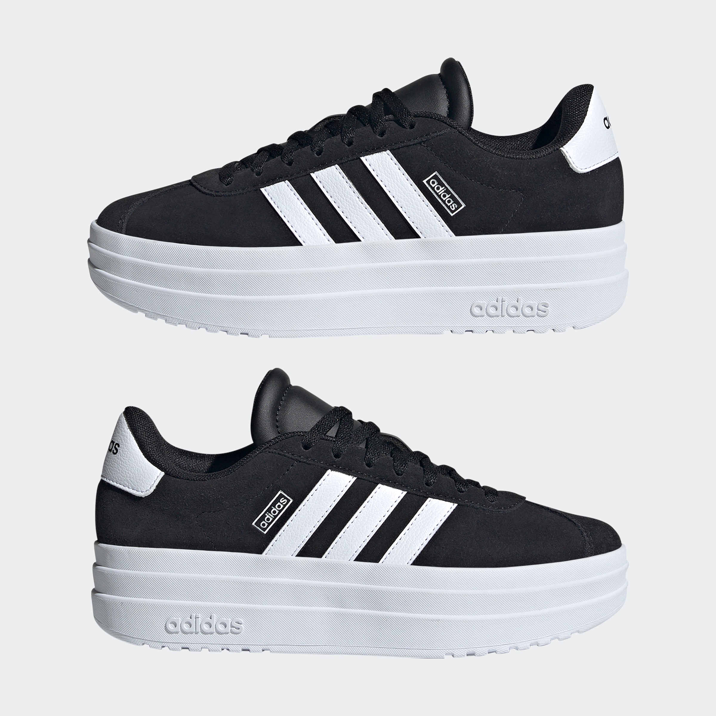 adidas Sportswear Sneaker »VL COURT BOLD LIFESTYLE KIDS«, Design auf den Spuren des adidas Gazelle Bold