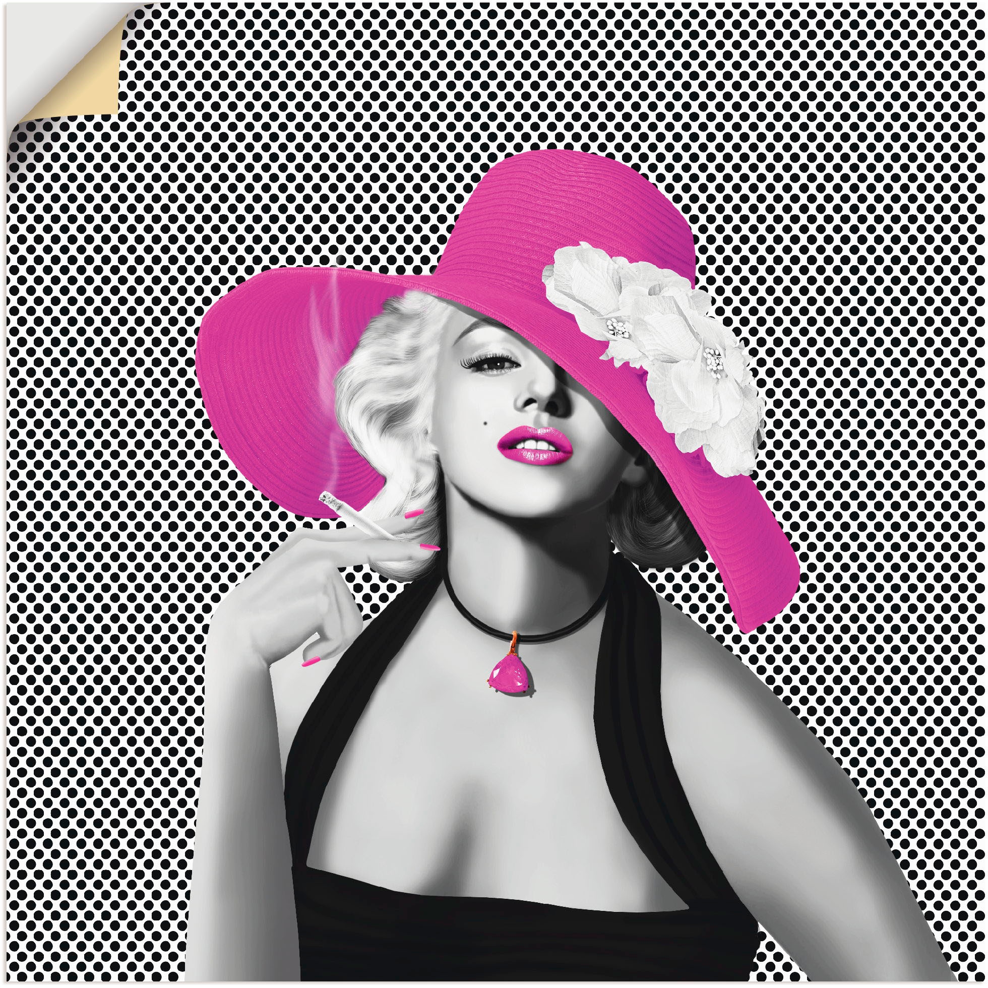 Artland Wandbild »Marilyn in Pop Art«, Stars, (1 St.), als Leinwandbild, Poster, Wandaufkleber in verschied. Grössen