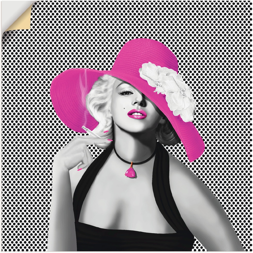 Artland Wandbild »Marilyn in Pop Art«, Stars, (1 St.)
