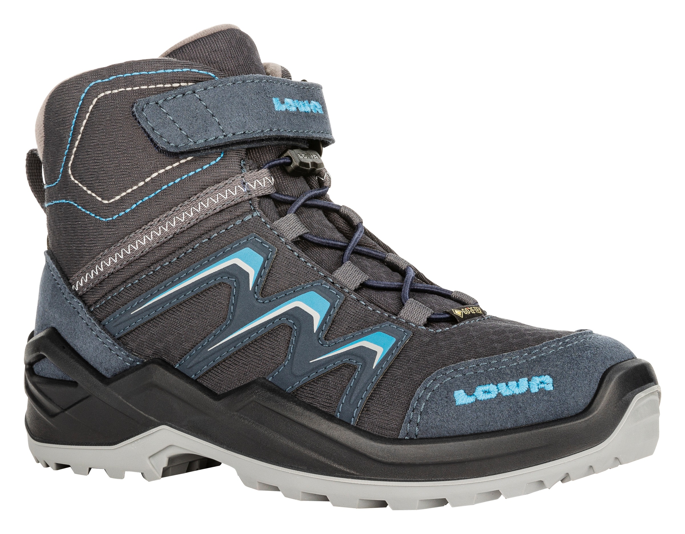Lowa Winterstiefel »MADDOX WARM GORE-TEX MID JR« Winterschuhe, Winterboots, wasserdicht, gefüttert, mit Klettverschluss