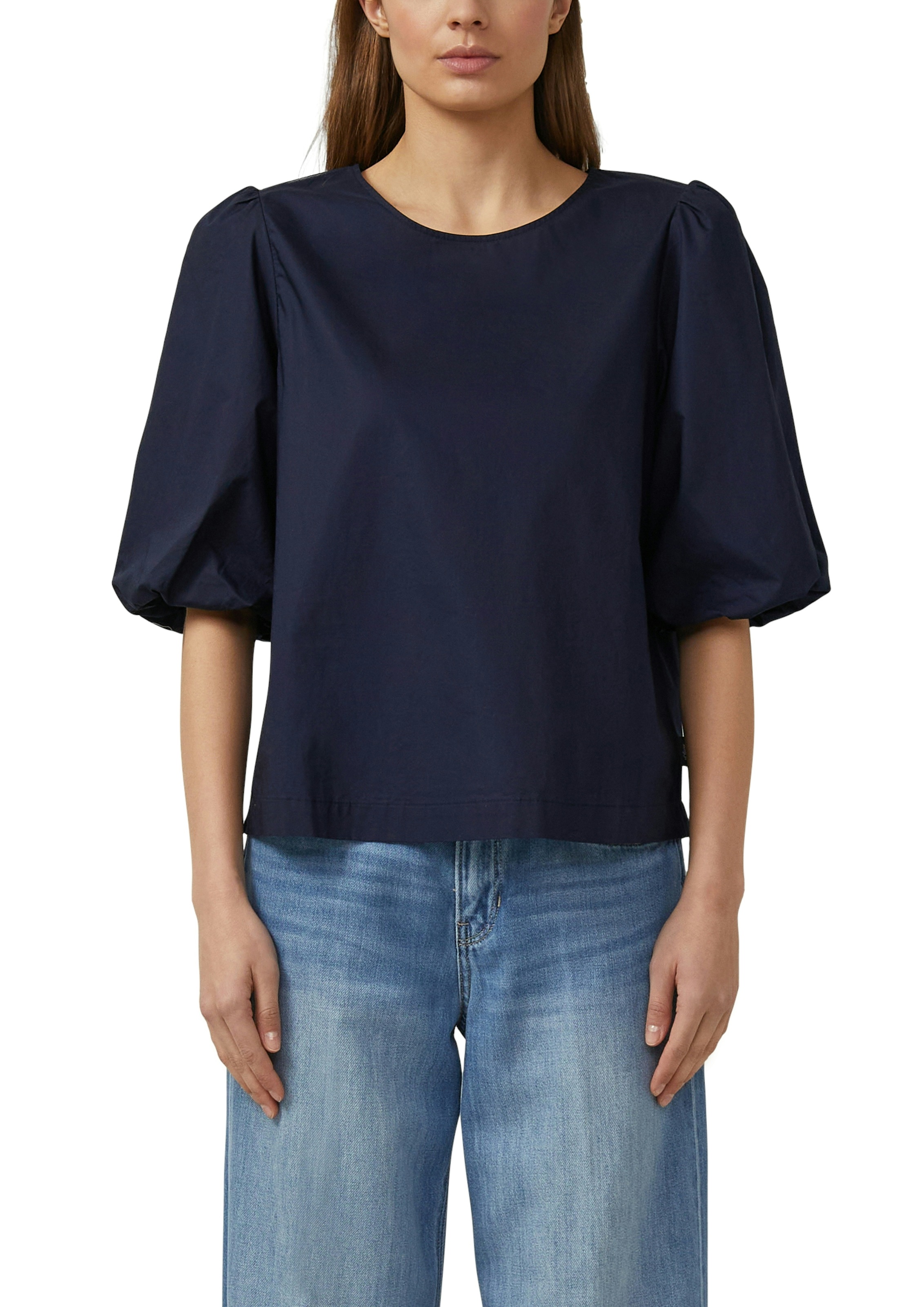s.Oliver Schlupfbluse mit weitem Hallbarm und Knopfvershcluss