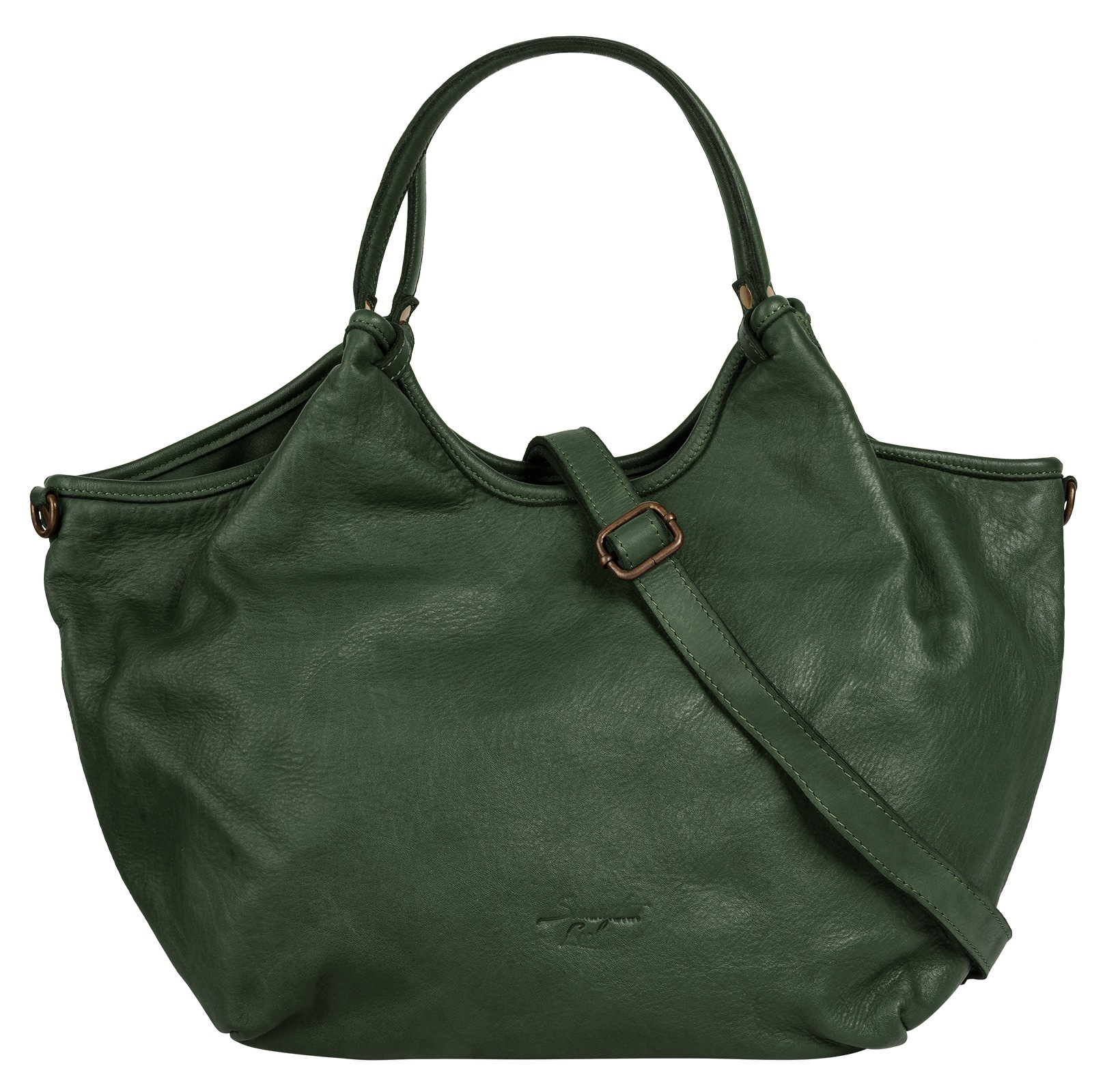 Samantha Look Henkeltasche echt Leder, Made in Italy