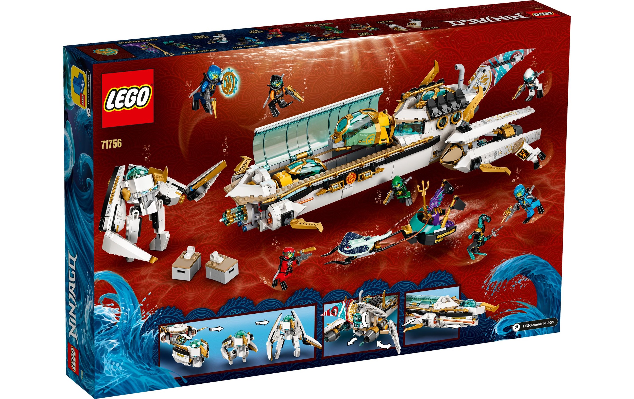 LEGO® Konstruktionsspielsteine »Wassersegler 71756«