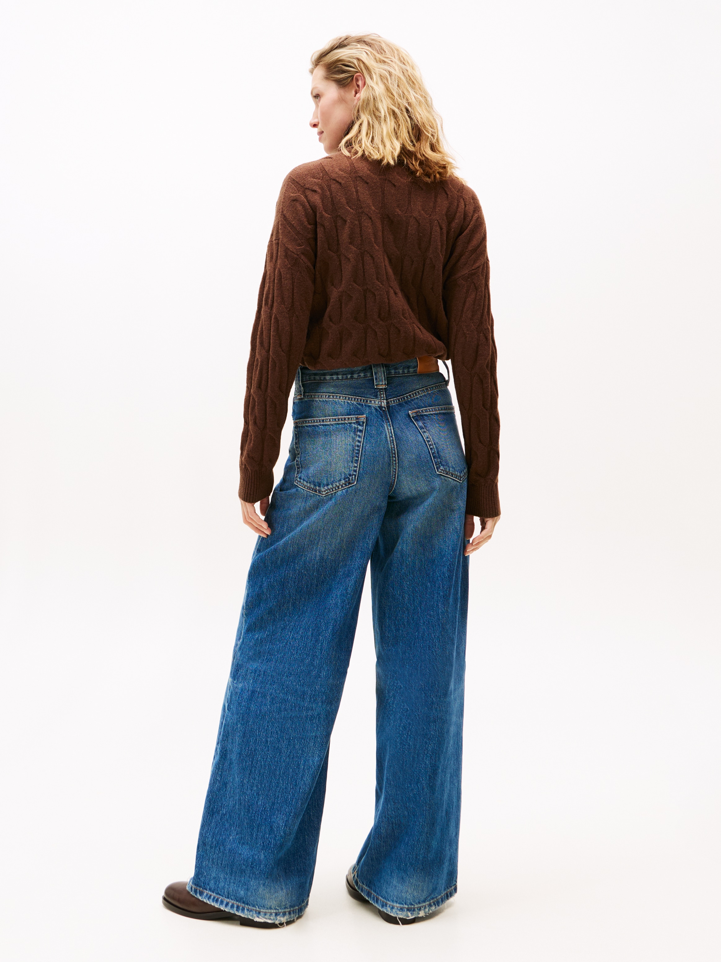Tommy Hilfiger High-waist-Jeans »DNM KRIS 70's WIDE LEG HW«