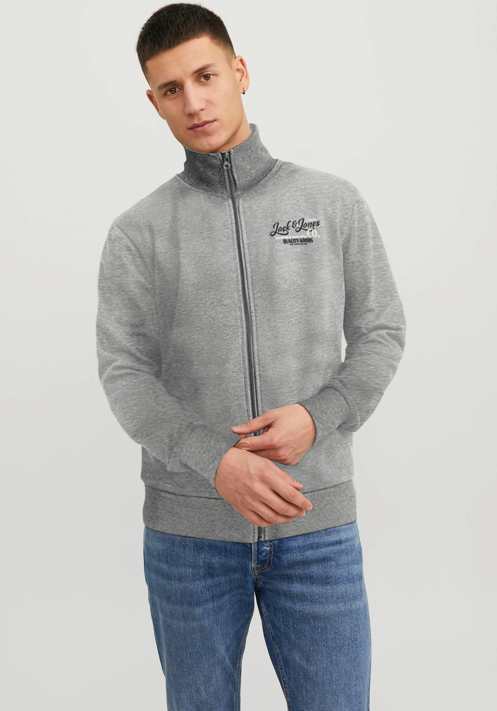 Jack & Jones Sweatjacke »JJ JJANDY SWEAT ZIP HIGH NECK«