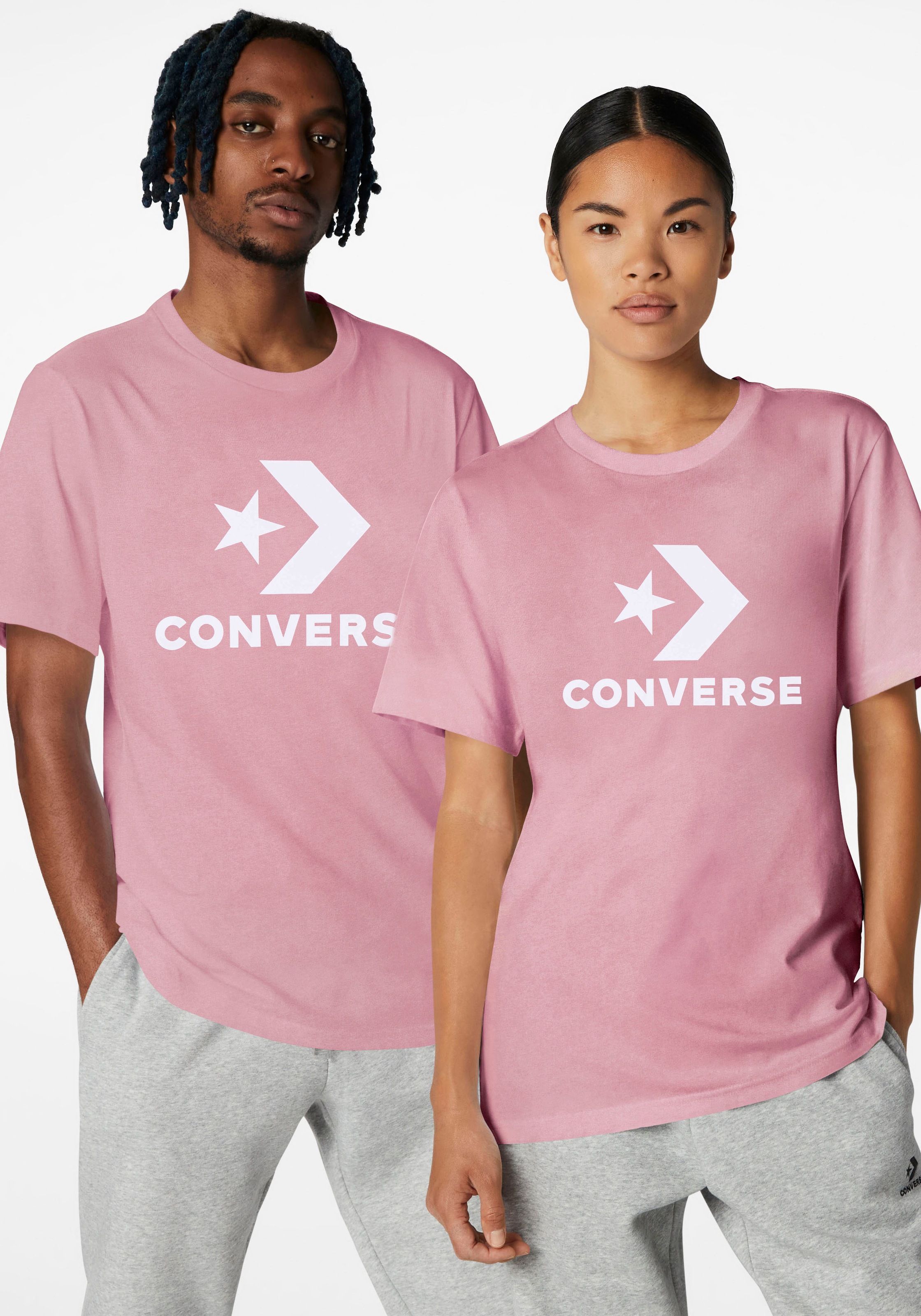 bei online Schweiz CHEVRON T-Shirt bestellen LOGO Jelmoli-Versand »UNISEX Converse STAR T-SHIRT«