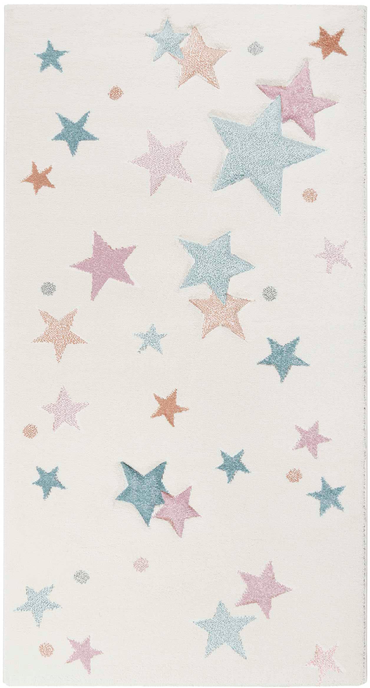 Esprit Kinderteppich »Jonne«, rechteckig, Sterne in pastell Farben