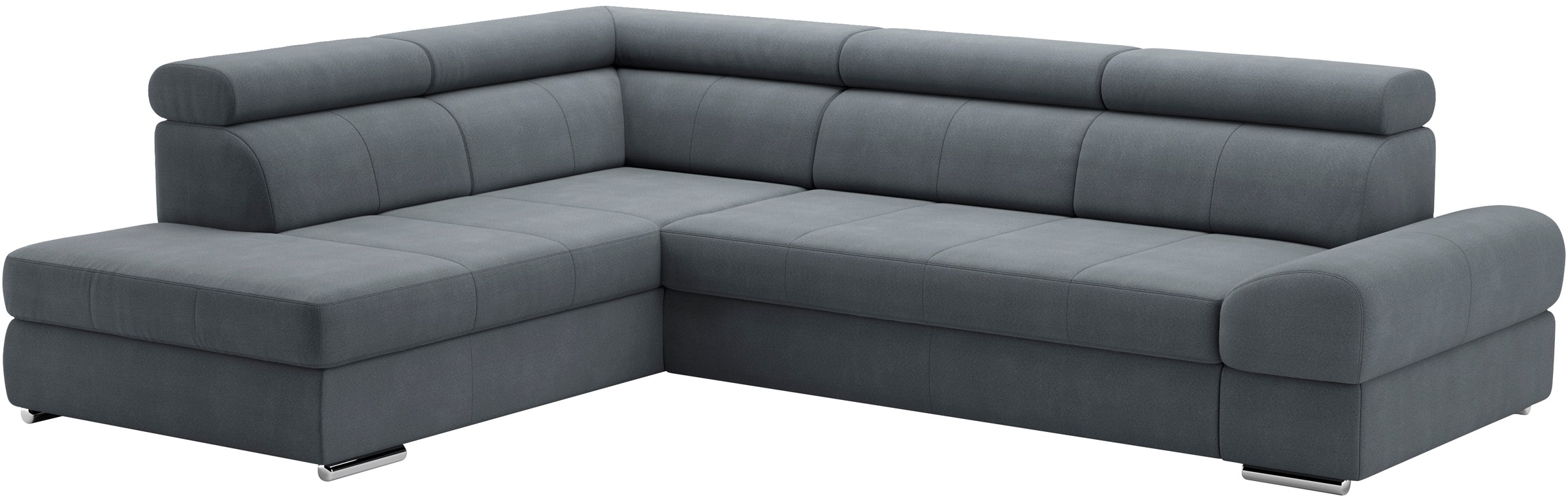 sit&more Ecksofa »Broadway L-Form«, mit verstellbaren Kopfteilen, wahlweise mit Bettfunktion
