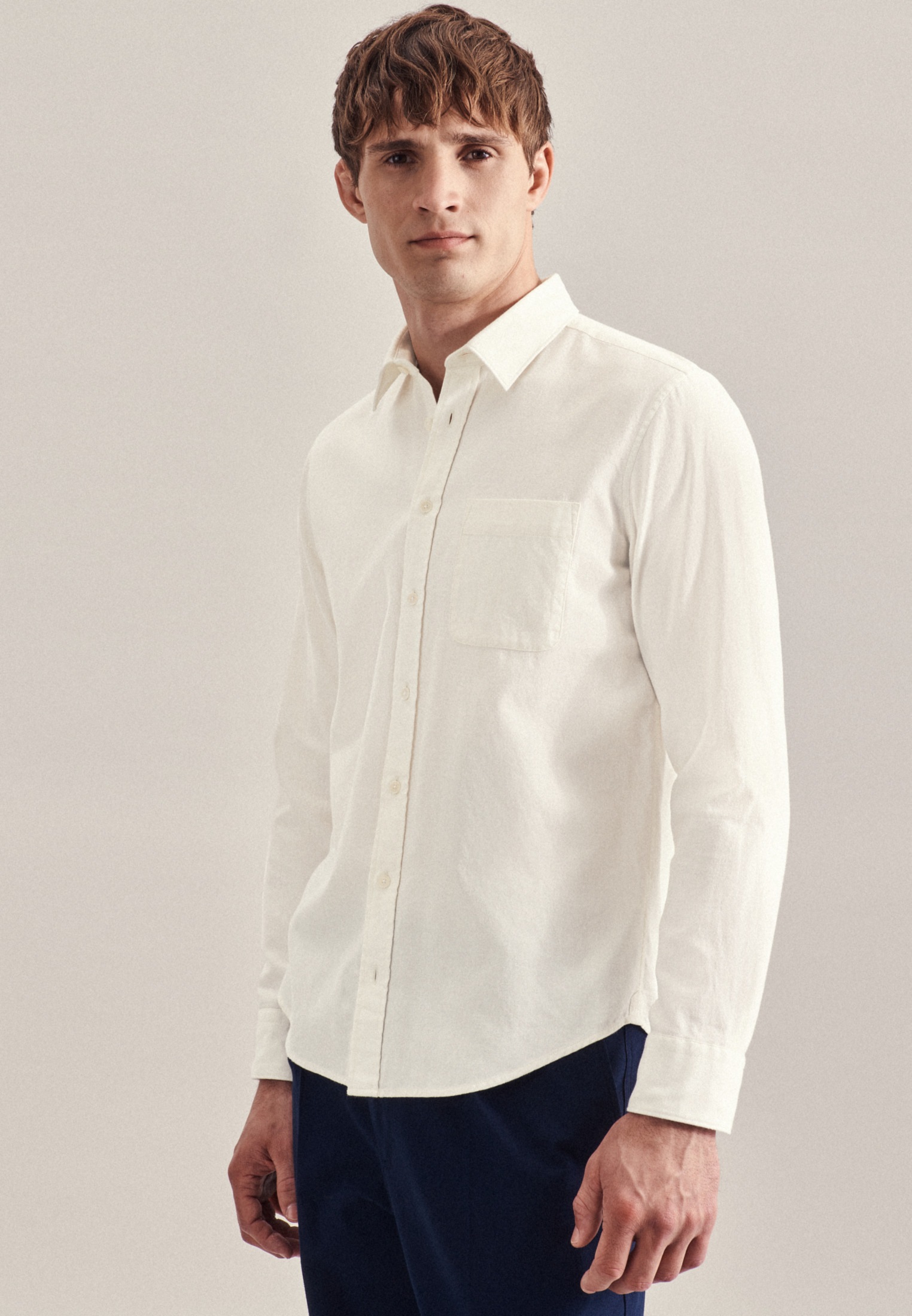 seidensticker Businesshemd »Schwarze Rose« Regular 1/1 Button-Down-Kragen Uni