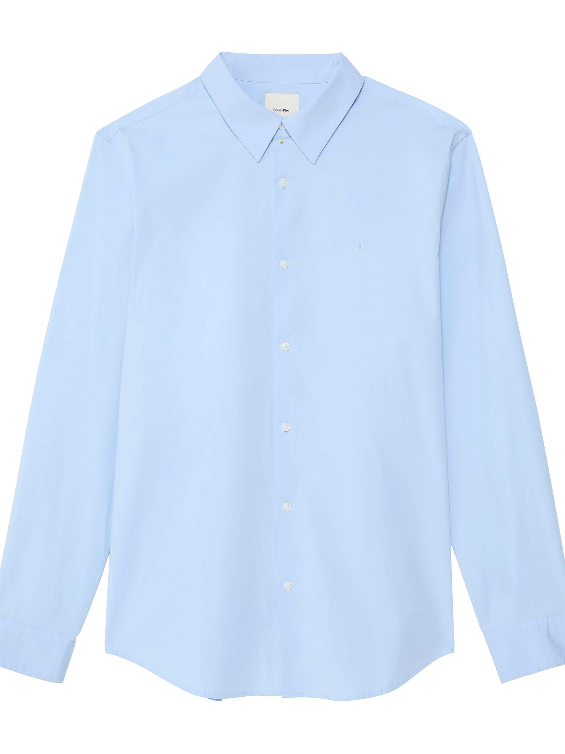 Calvin Klein Langarmhemd »LONG SLEEVE SOLID STRETCH SLIM SHIRT«, in Unifarbe