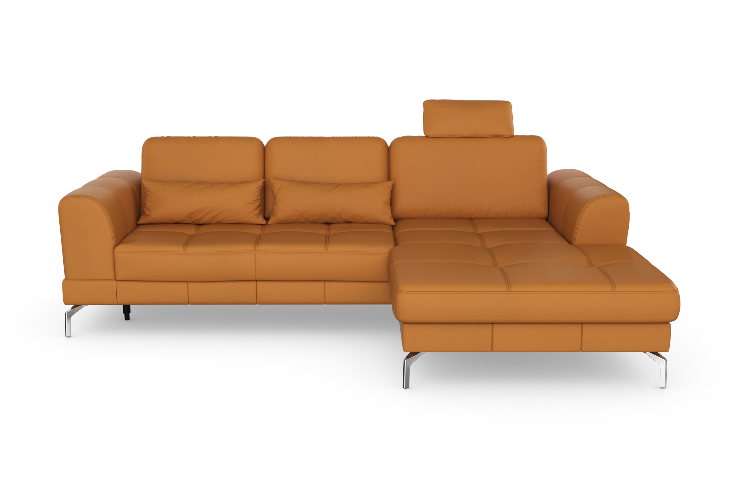 sit&more Ecksofa »Bendigo L-Form«, inklusive Sitztiefenverstellung, Bodenfreiheit 15 cm, 2 Fussfarben