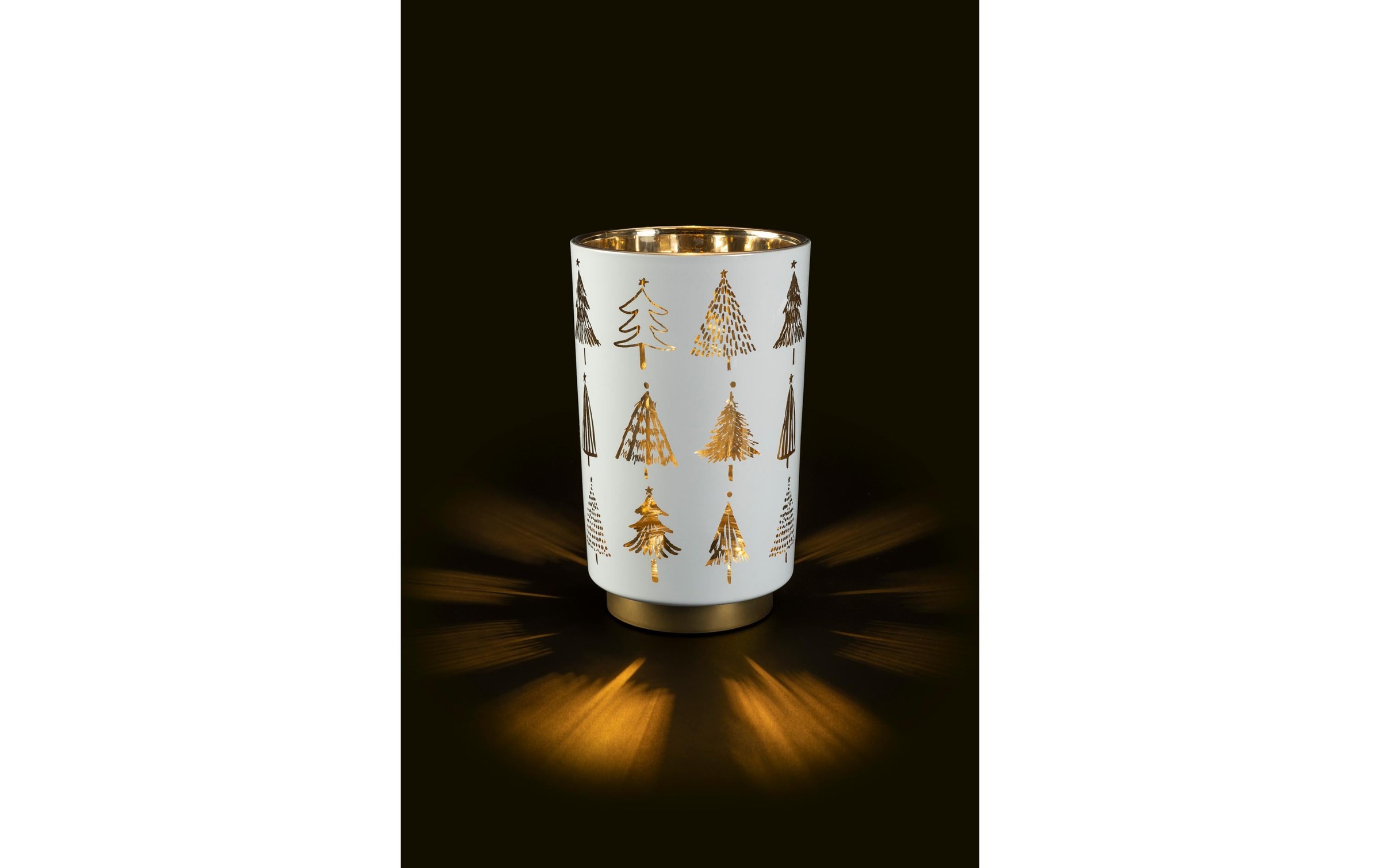 STT Laterne "Glas White tree Lantern M"