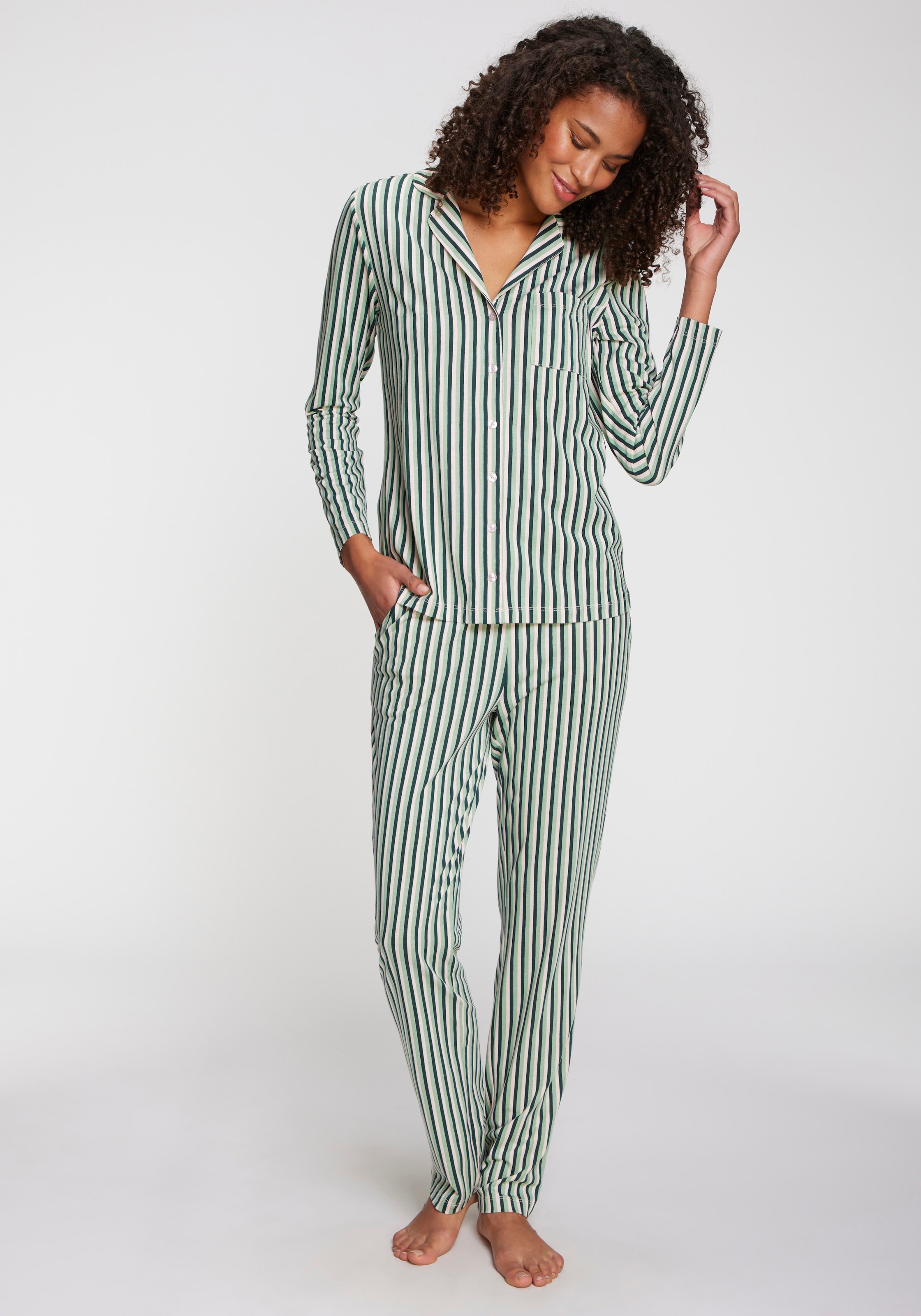 s.Oliver Pyjamahose, Schönes Allovermuster