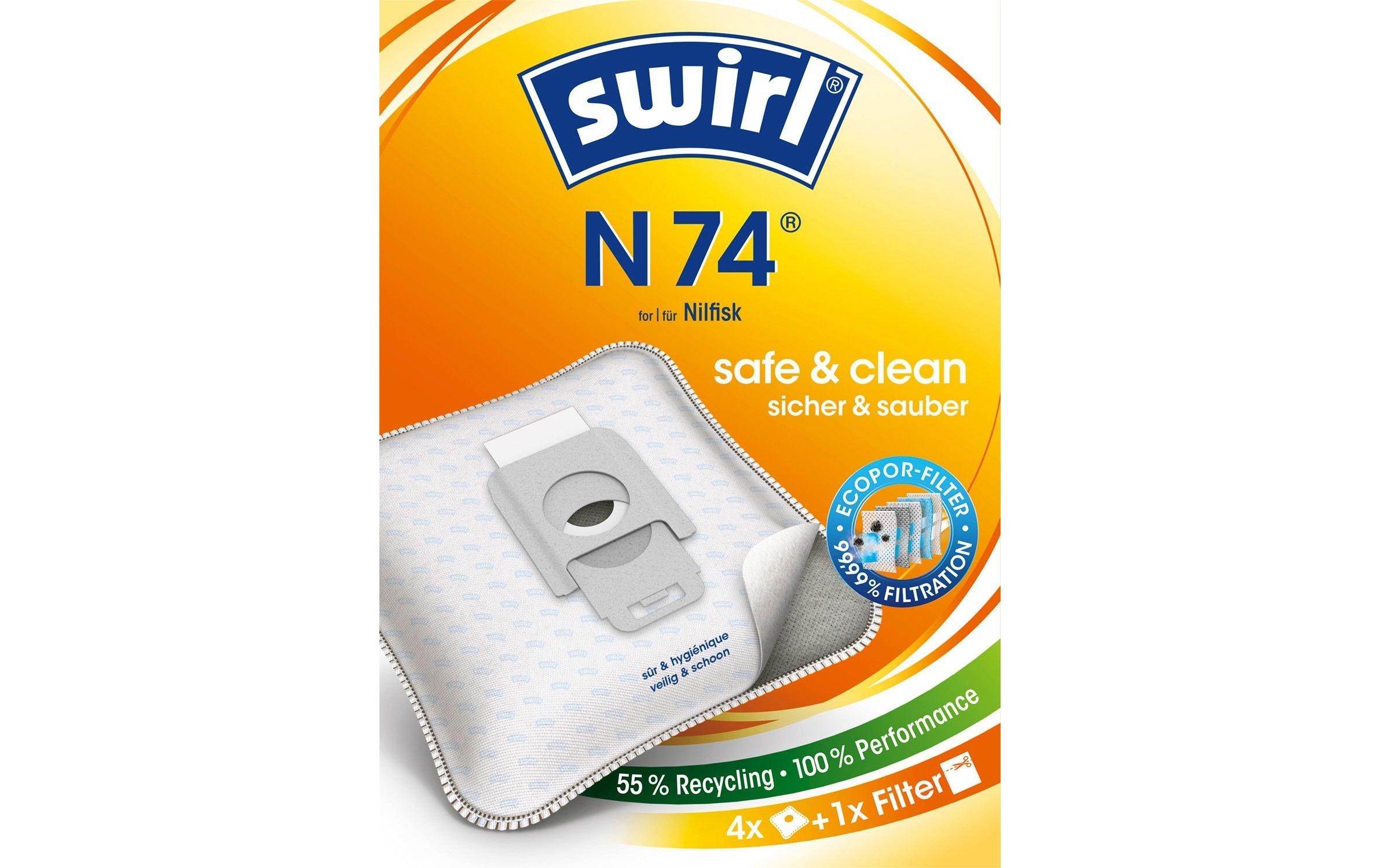 Swirl Staubsaugerbeutel »P 43 4 Stück«, (4 St.)