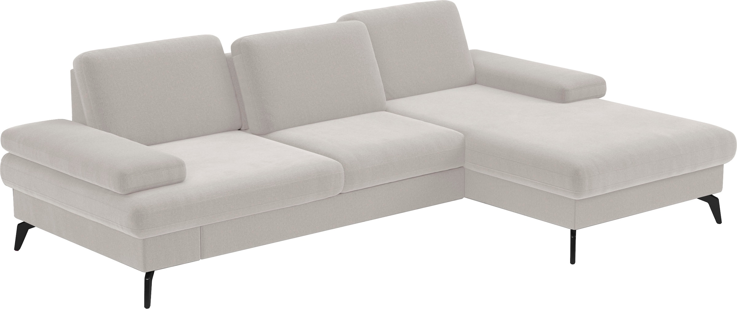sit&more Ecksofa »Morris L-Form, inkl. Sitztiefenverstellung«, wahlweise mit Armteilverstellung, Bettfunktion & Bettkasten