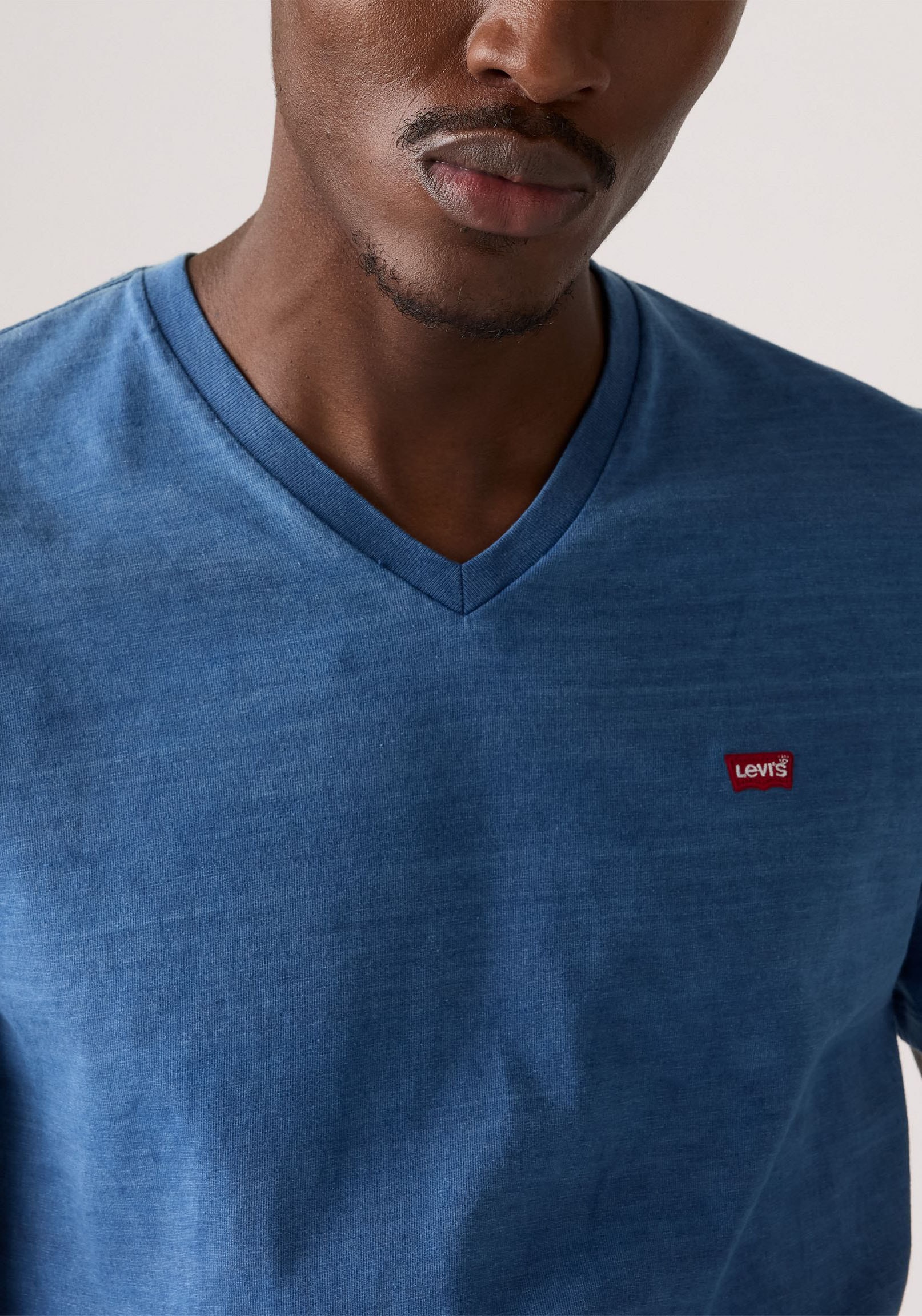 Levi's® V-Shirt »LE ORIGINAL HM VNECK«, mit Logostickerei