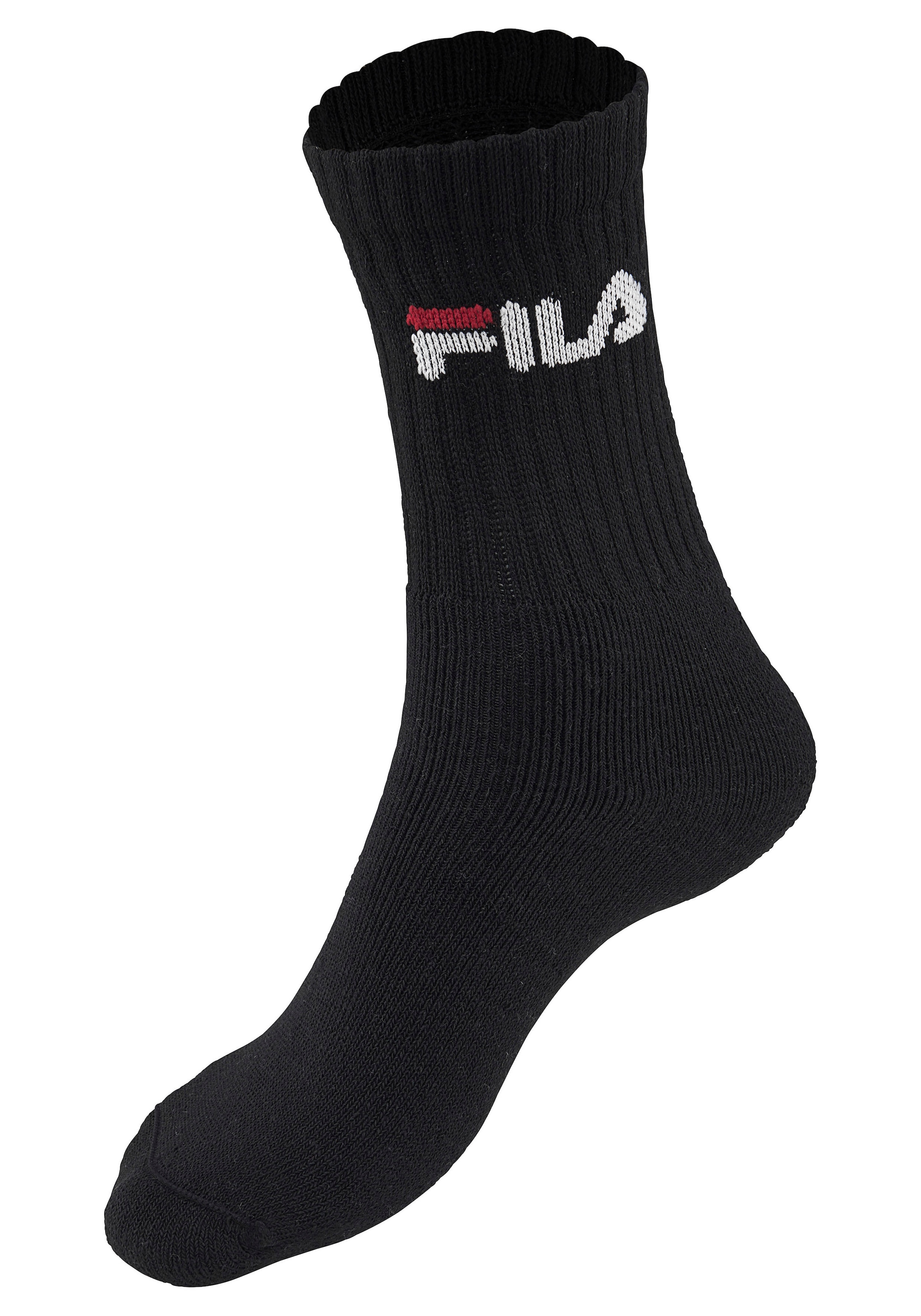 Fila Tennissocken, (6 Paar), mit eingestricktem Logo