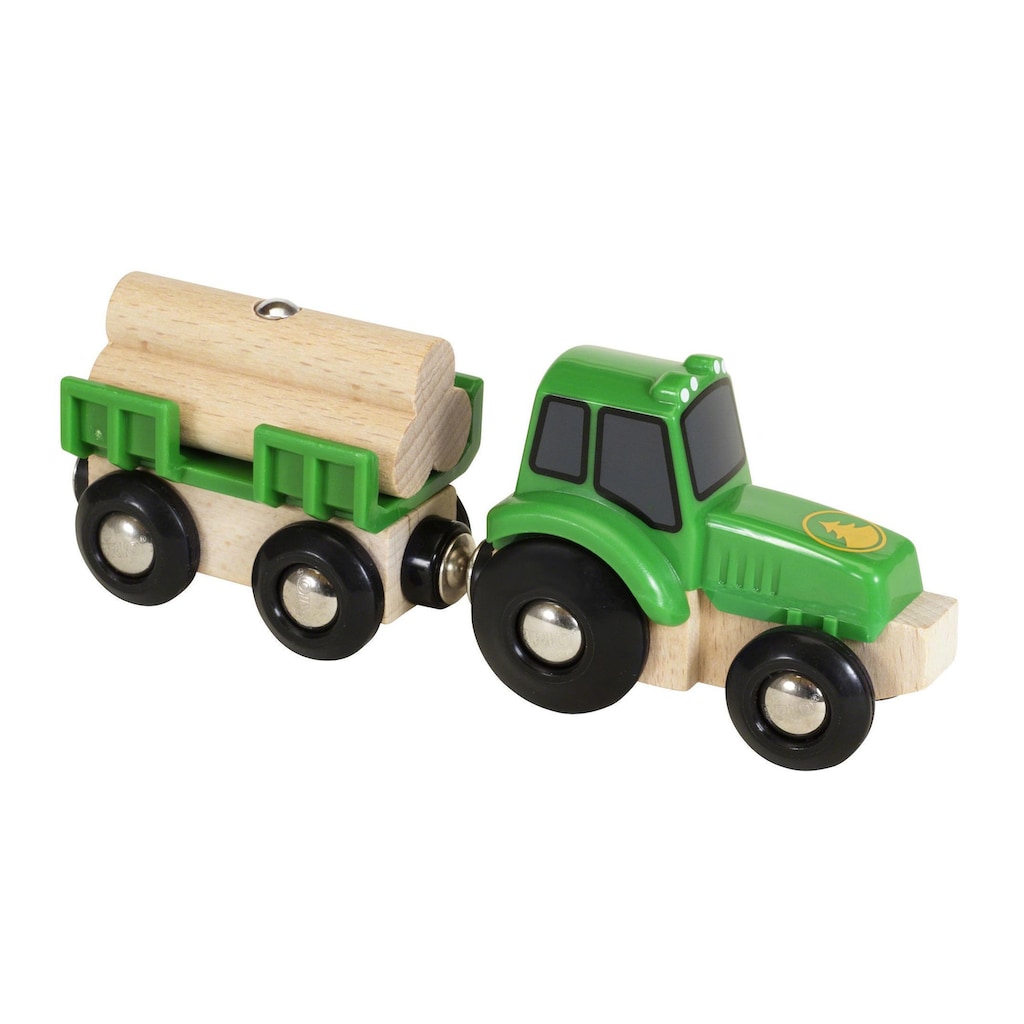 BRIO® Spielzeug-Auto »Traktor mit Holz-Anhänger«