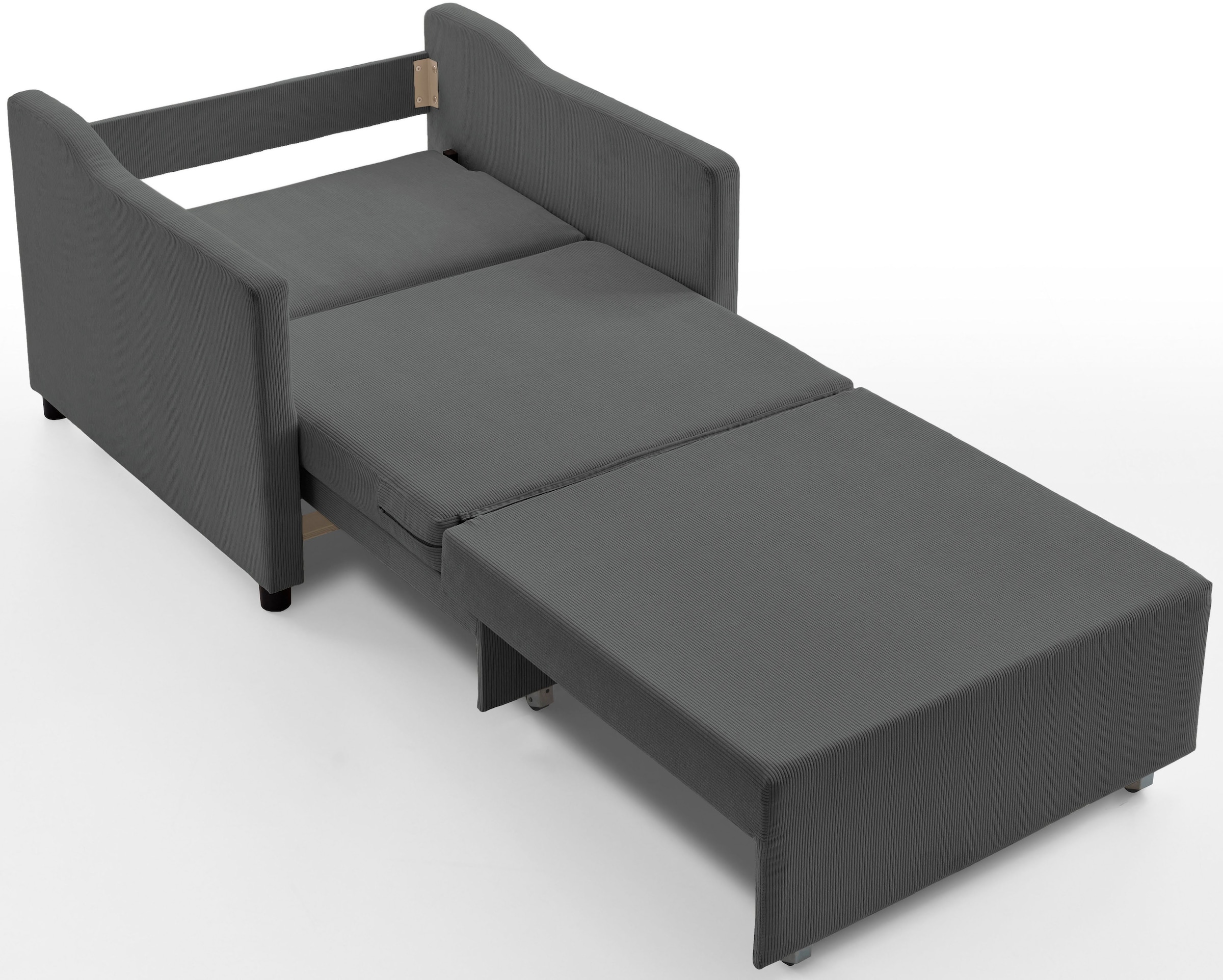 ATLANTIC home collection XXL-Sessel »Anella«, mit Cord-Bezug, mit Schlaffunktion, frei im Raum stellbar