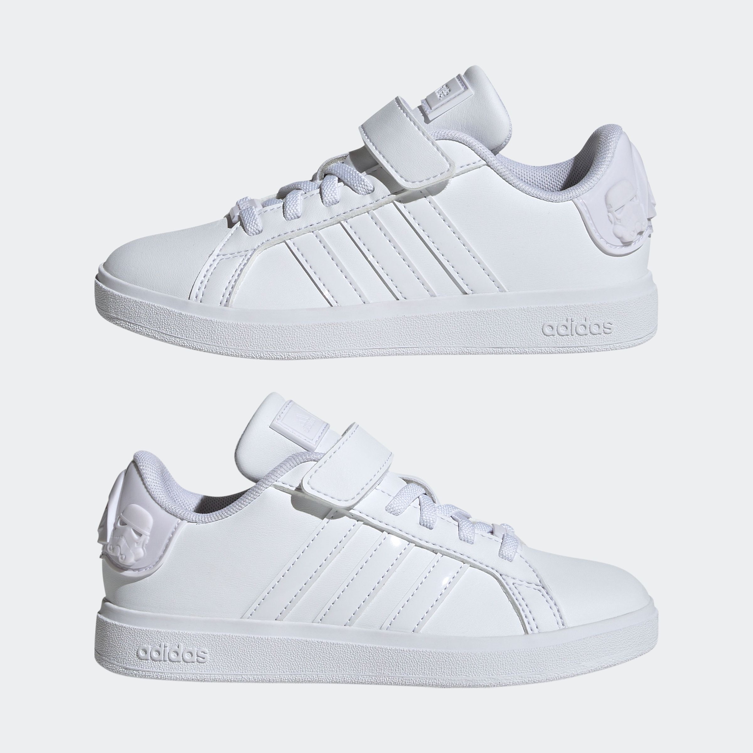 adidas Sportswear Sneaker »ADIDAS STAR WARS GRAND COURT 2.0 KIDS SCHUH«, Design auf den Spuren des adidas Superstar