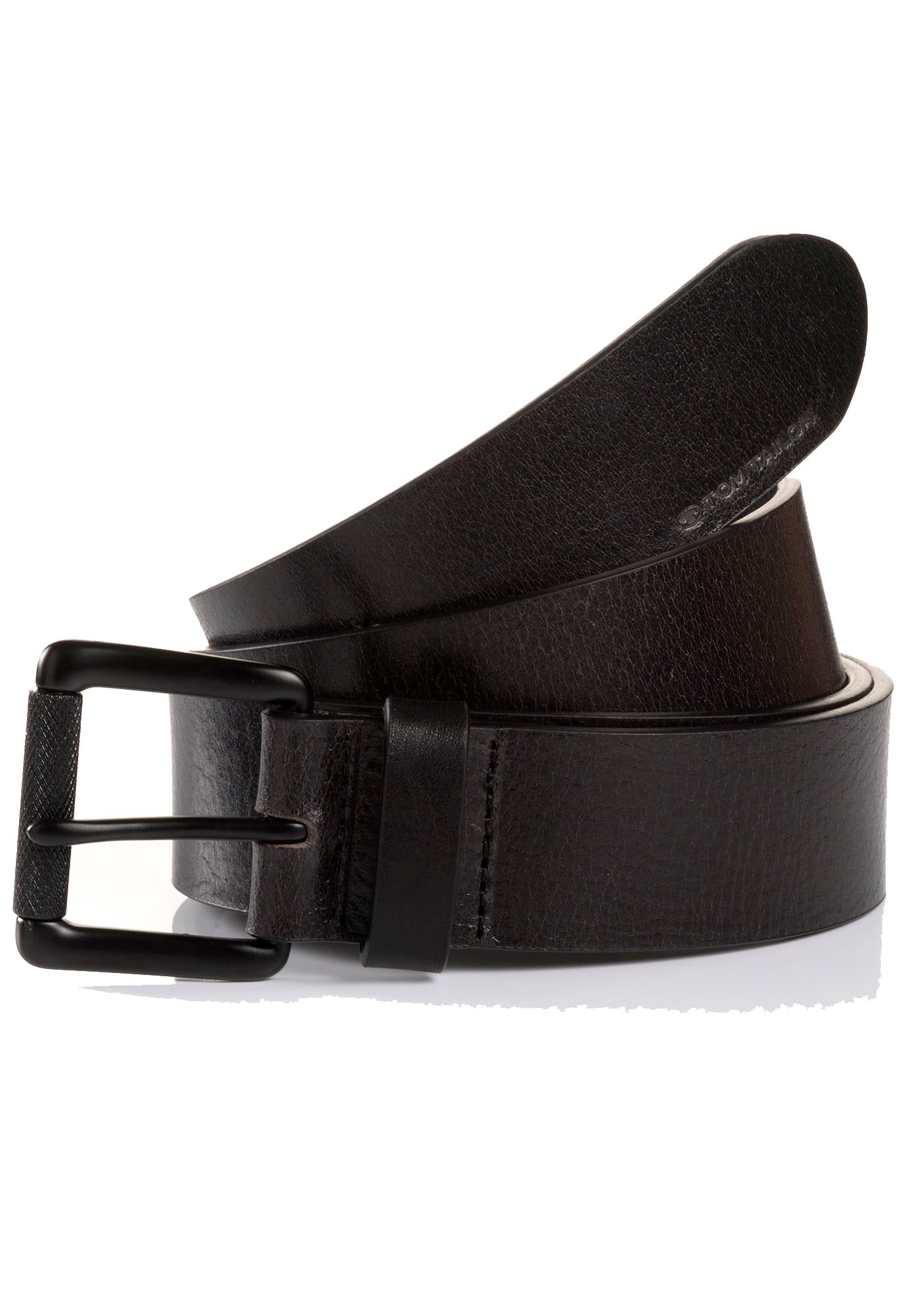 TOM TAILOR Ledergürtel »TTJASPER«, 3,5 cm breiter Herrengürtel, ideal zu Jeans bis Gr. 120