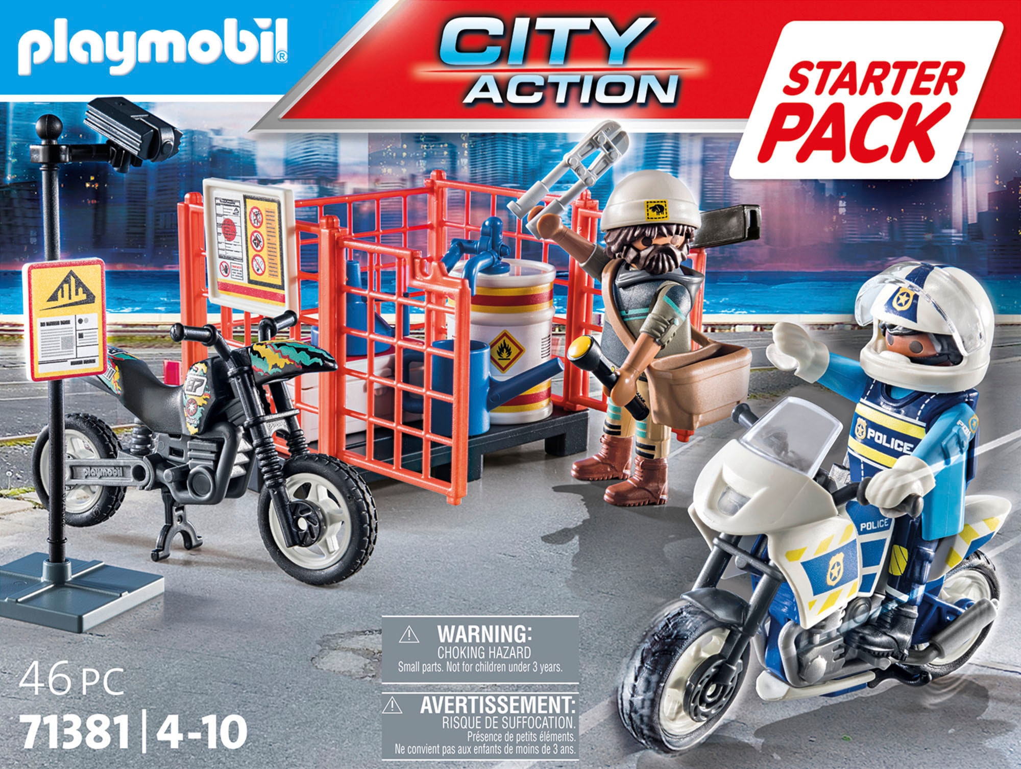Playmobil® Konstruktions-Spielset »Starter Pack, Polizei (71381), My Action Heroes«, (46 St.)