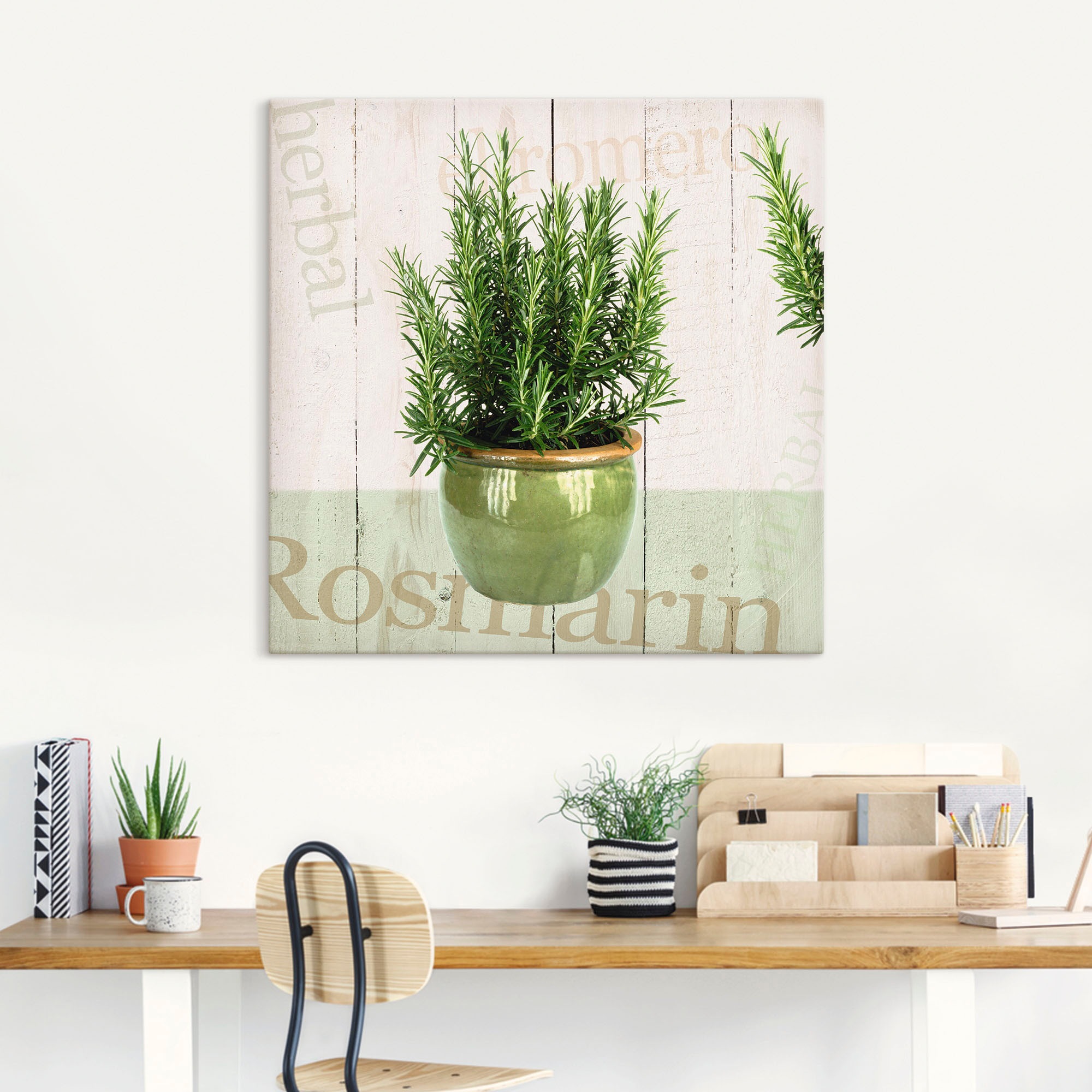 Artland Wandbild »Rosmarin«, Pflanzen, (1 St.), als Alubild, Outdoorbild, Leinwandbild, Poster in verschied. Grössen