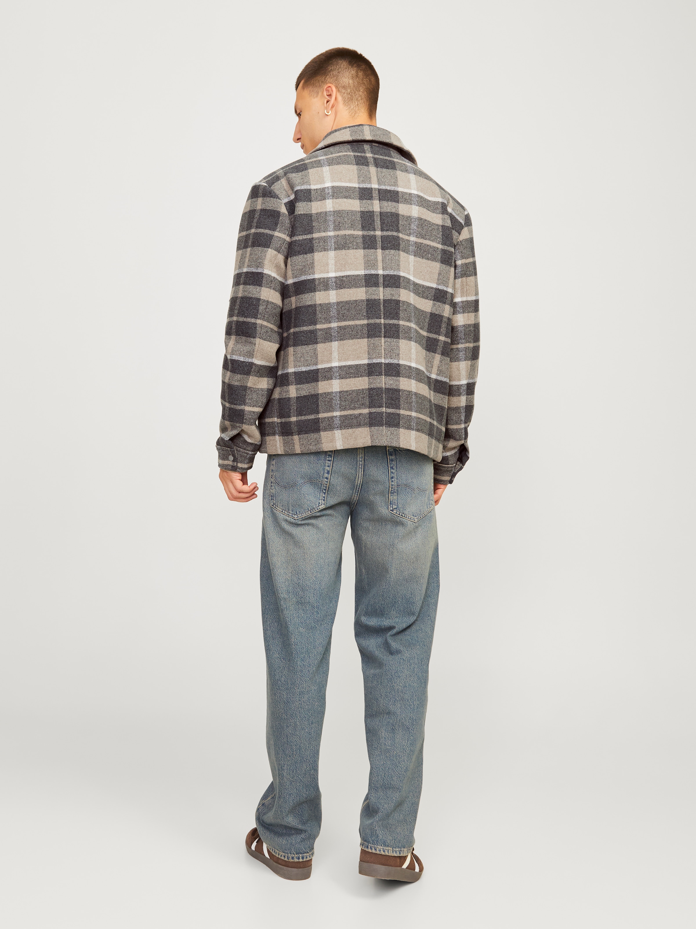 Jack & Jones Wolljacke »JPRBLURUSSEL WOOL BLEND JACKET SN«, ohne Kapuze