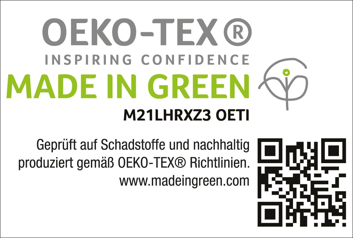 Haeussling Gänsedaunenbettdecke »Select - Made in Green«, leicht, Füllung 100% Gänsedaunen, Bezug 100% Baumwolle, (1 St.), hochwertiges Daunenprodukt