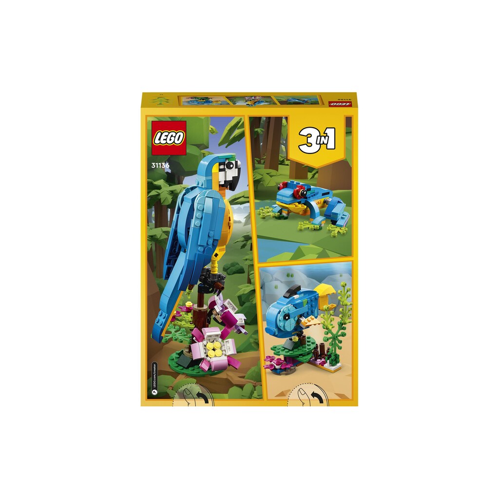LEGO® Konstruktionsspielsteine »Papagei«