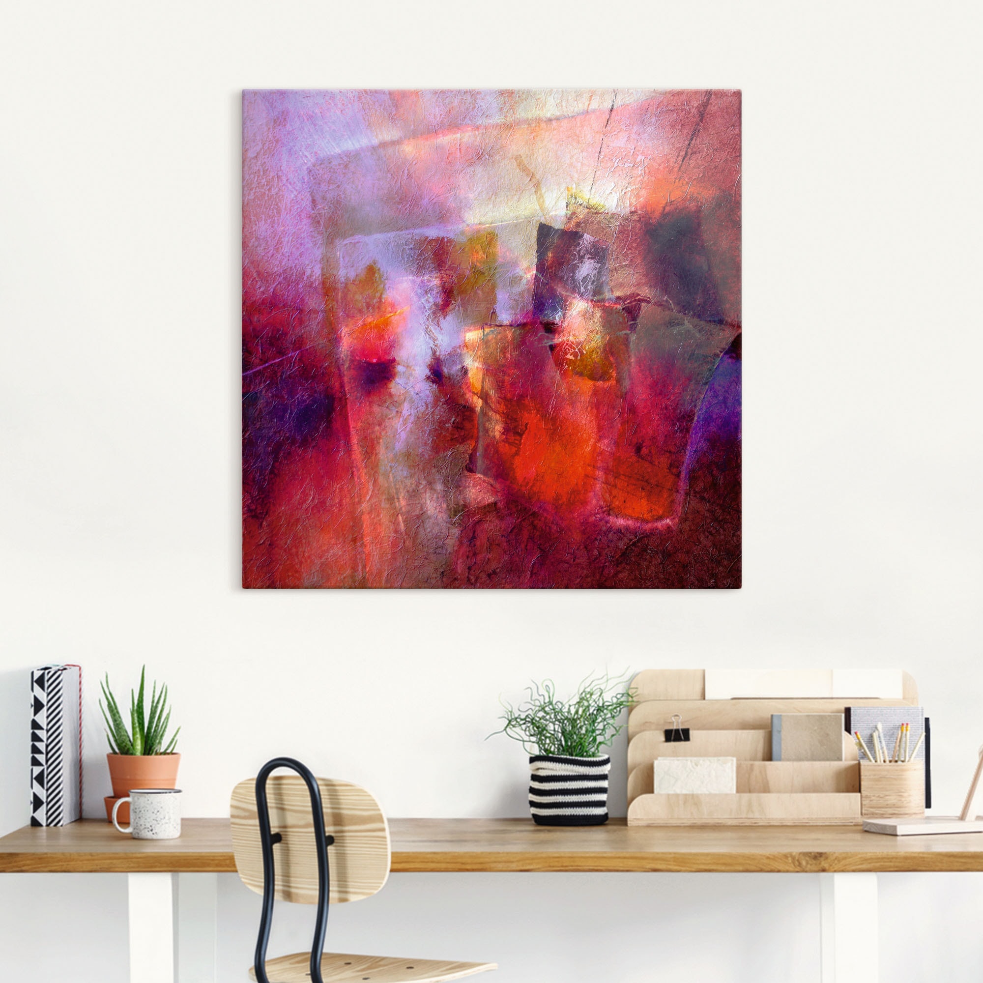 Artland Wandbild »Sommer Abstrakt«, Gegenstandslos, (1 St.), als Leinwandbild, Poster in verschied. Grössen
