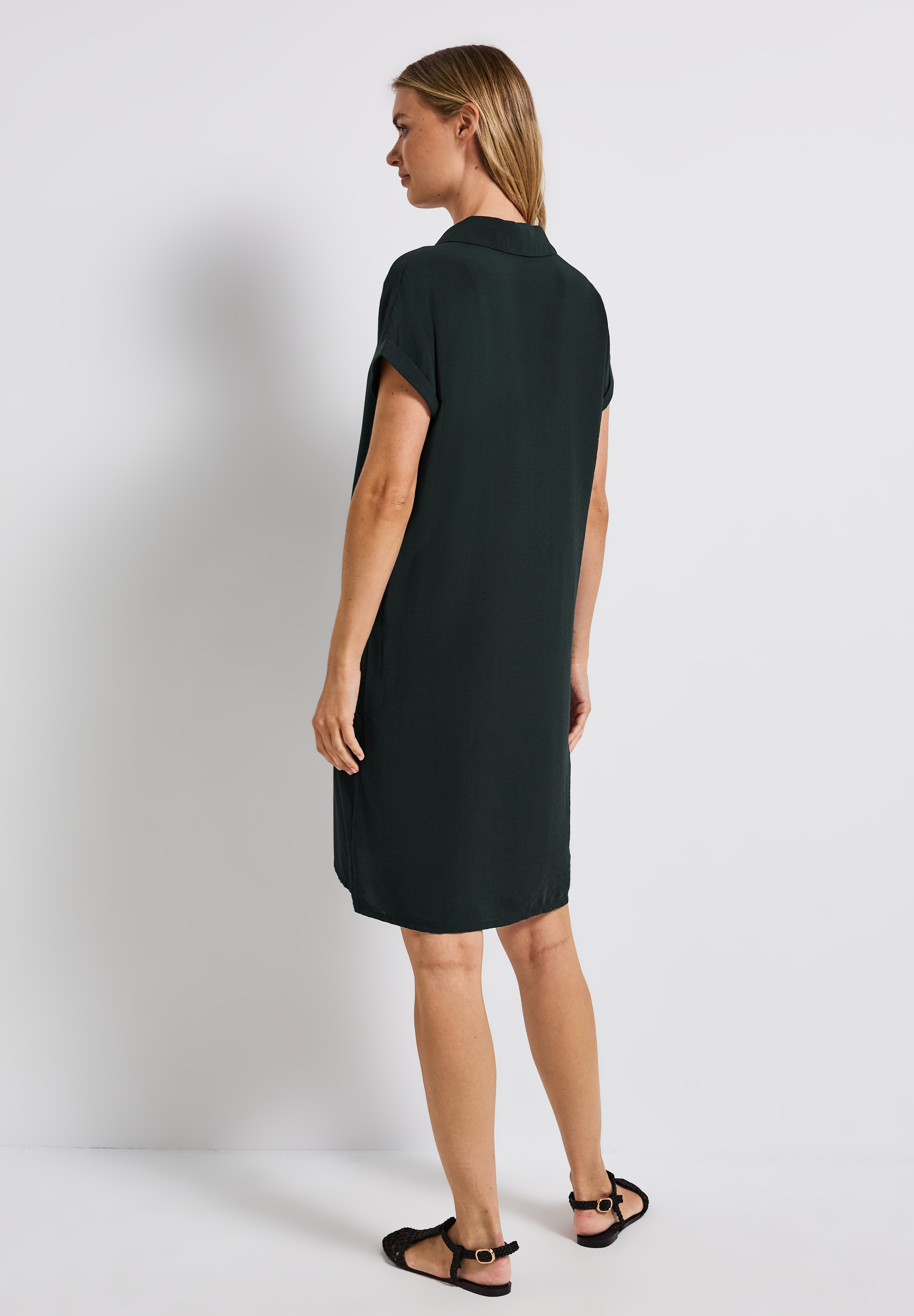 STREET ONE Shirtkleid, mit geschlitztem Ausschnitt